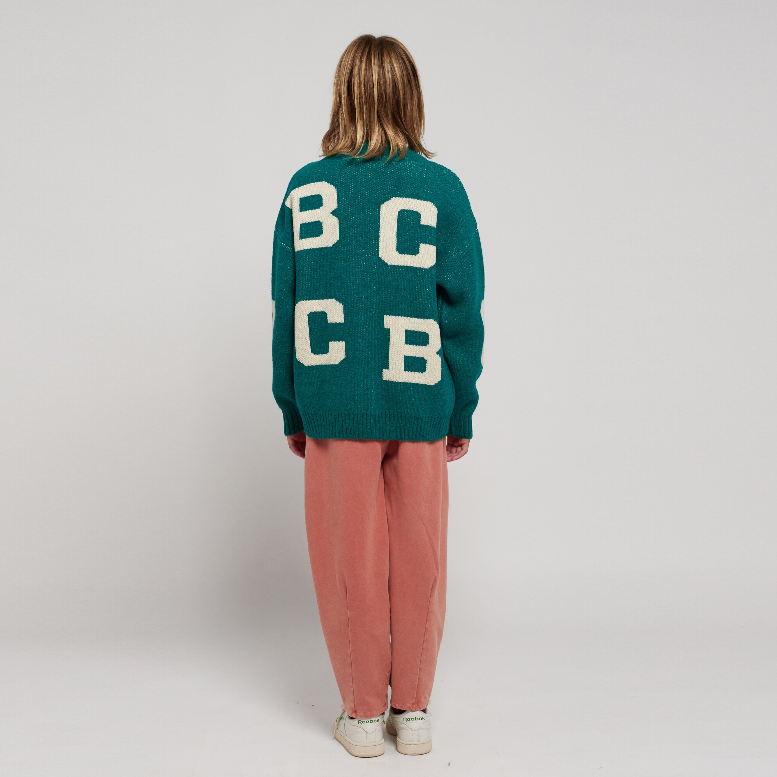 Boys & Girls Green Logo Cardigan