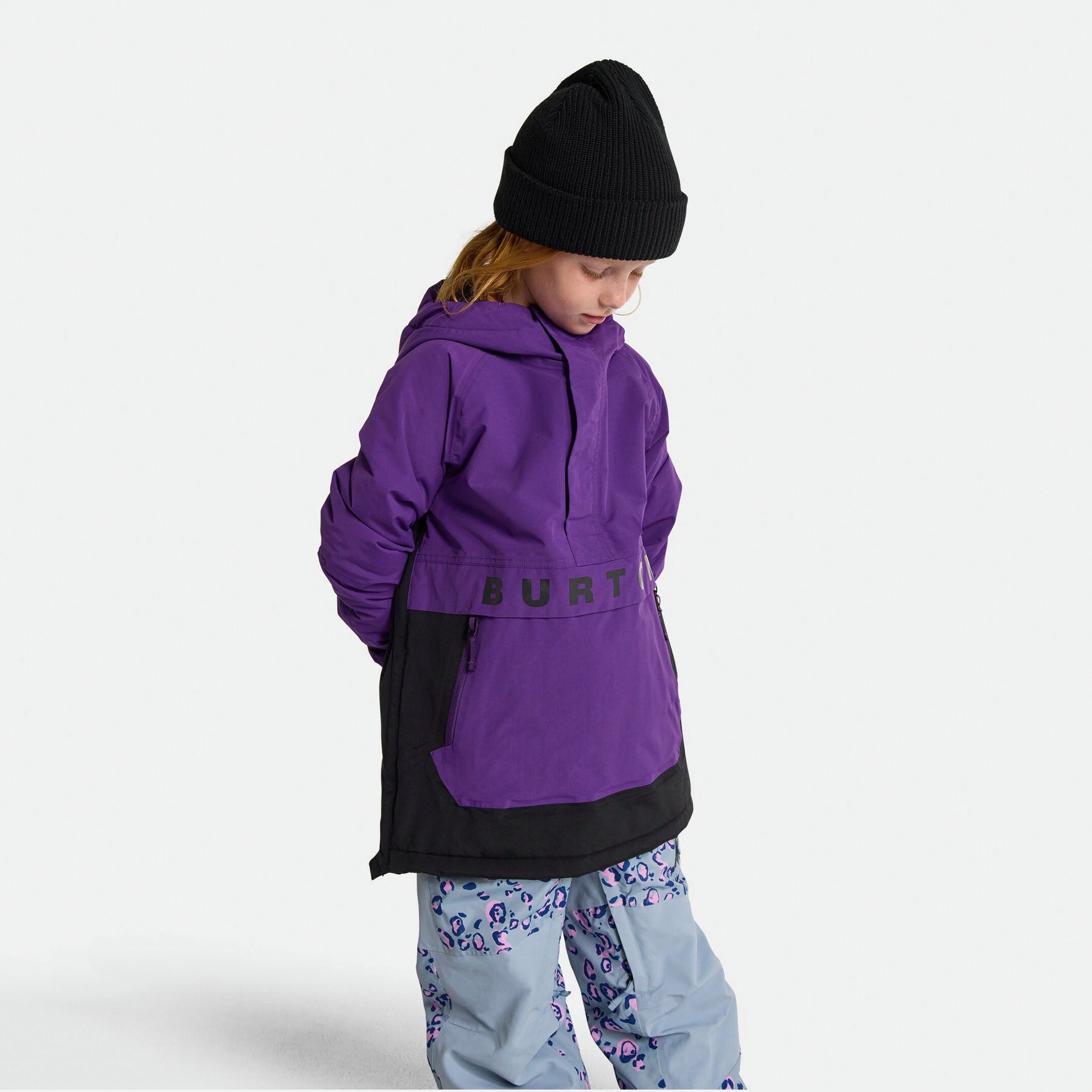 Boys & Girls Purple 2L Hooded Ski Jacket