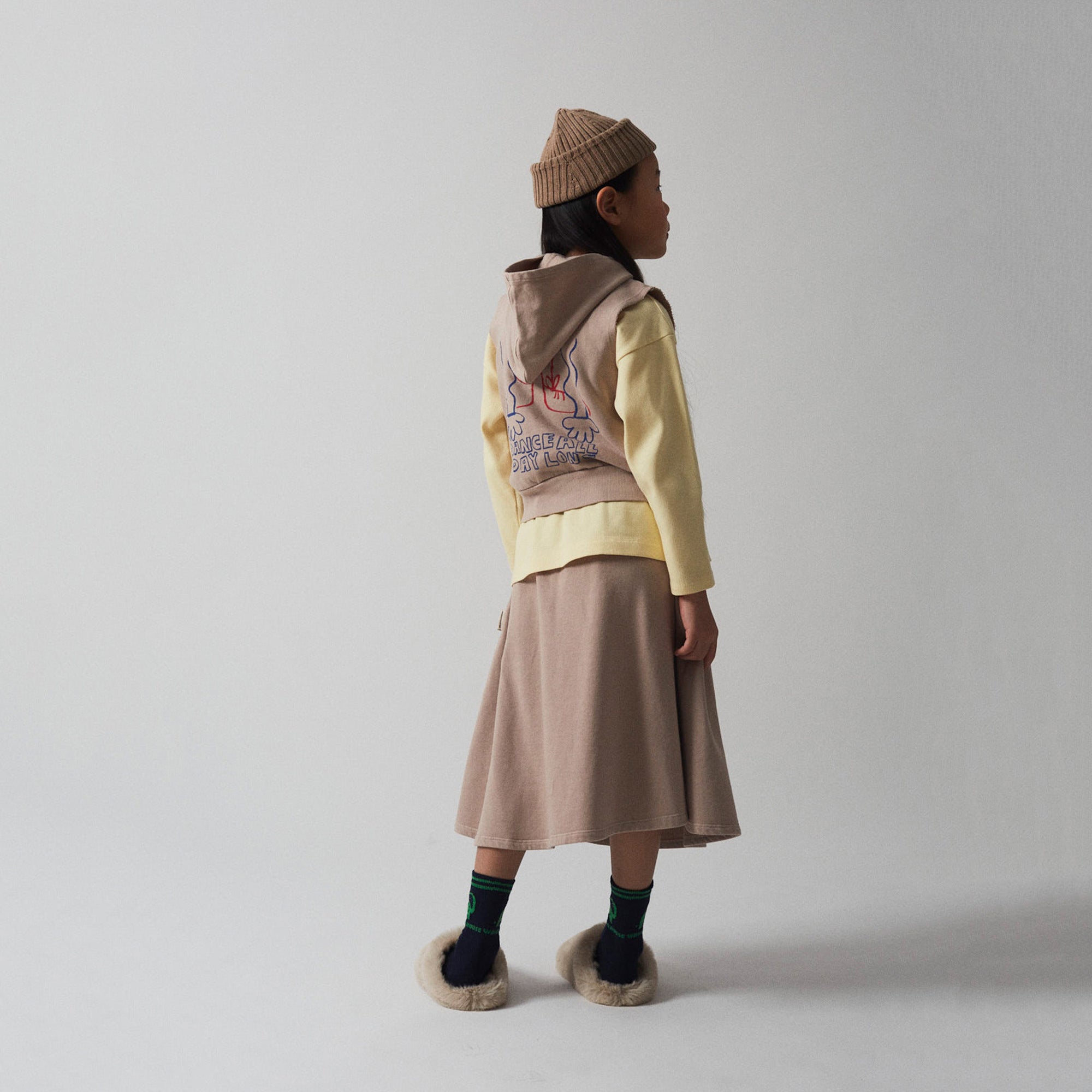 Girls Sand Cotton Skirt