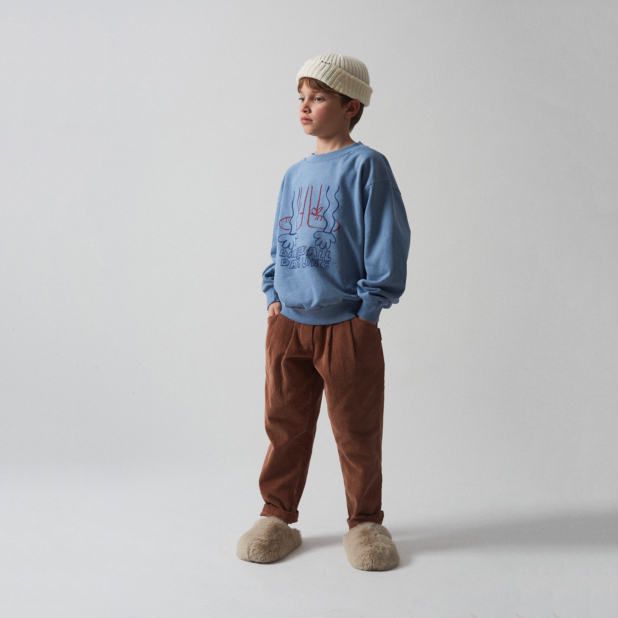 Boys & Girls Blue Cotton Sweatshirt