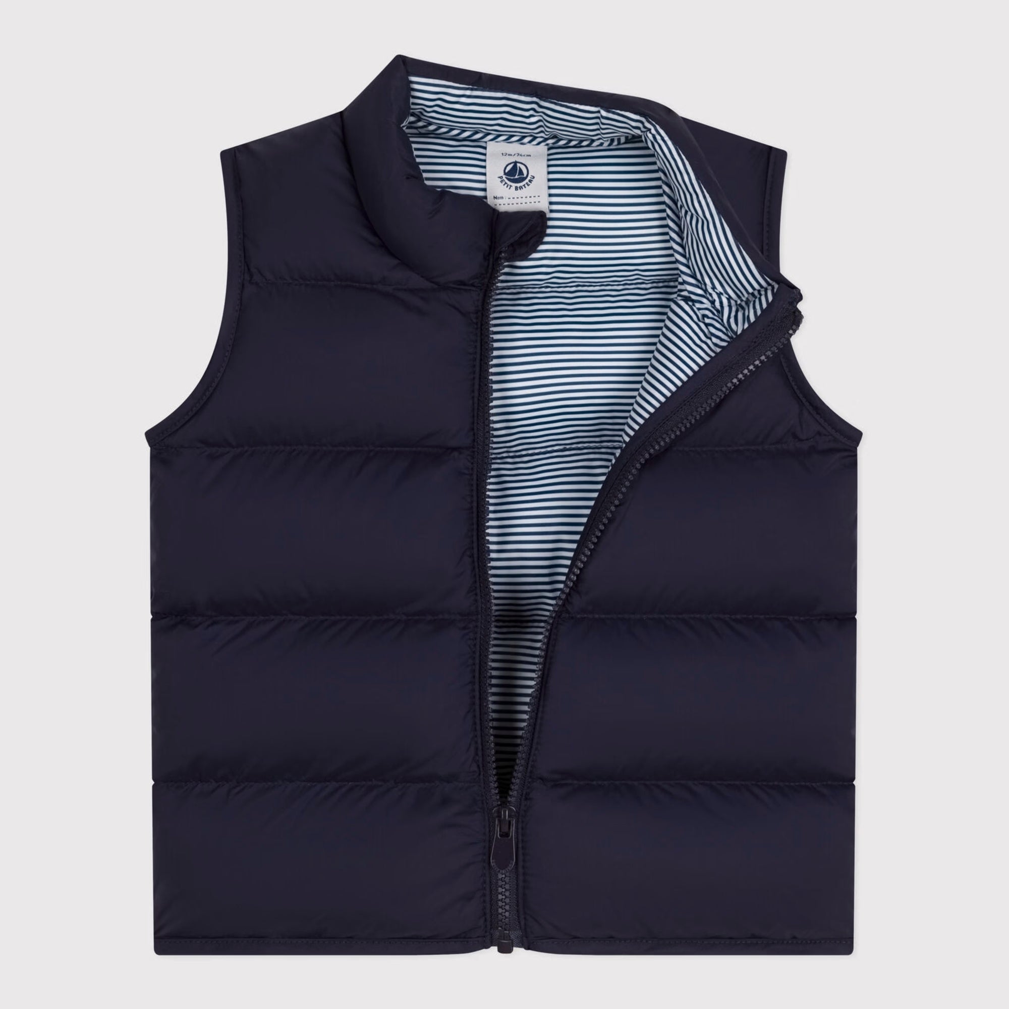 Baby Boys Navy Padded Gilet