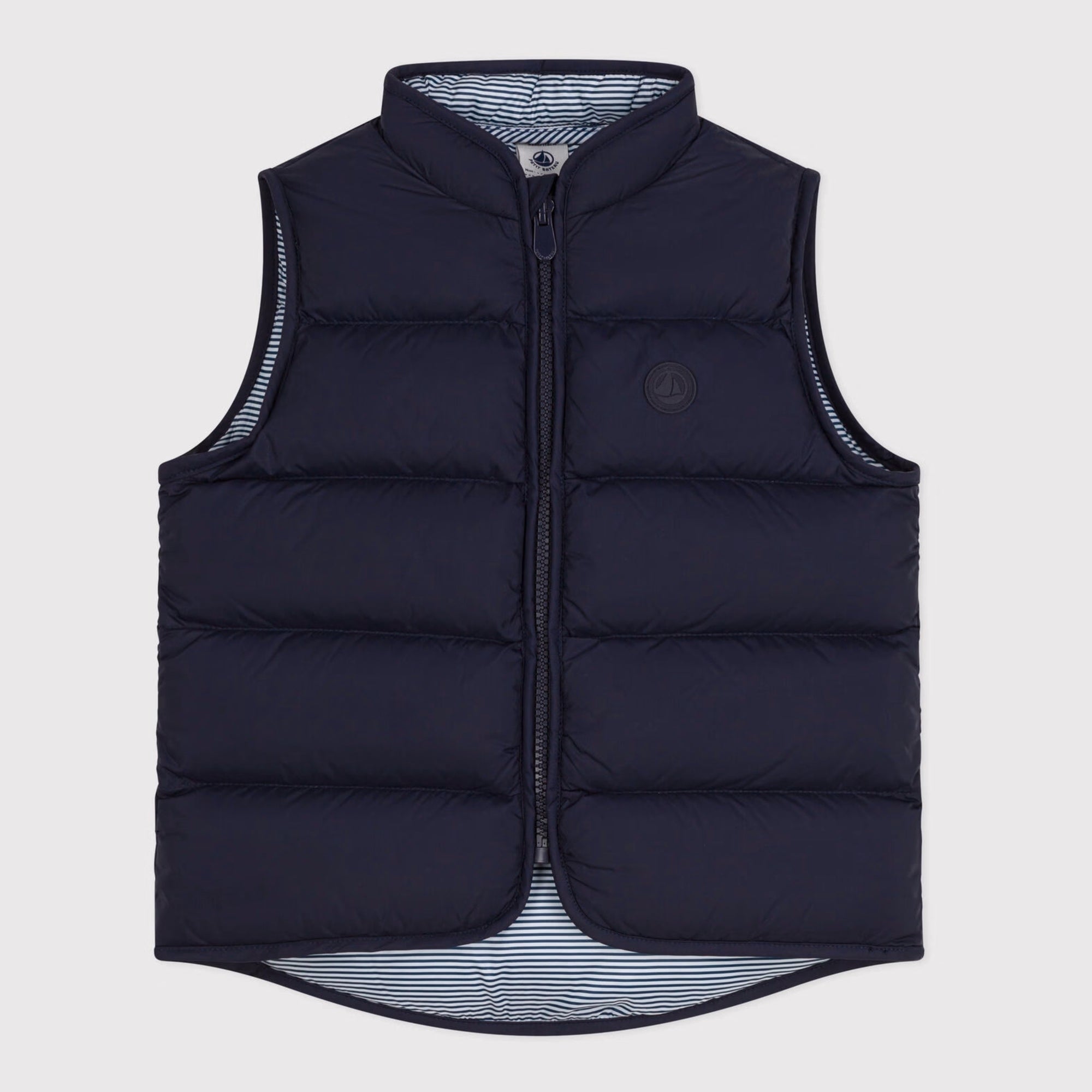 Boys Navy Padded Gilet