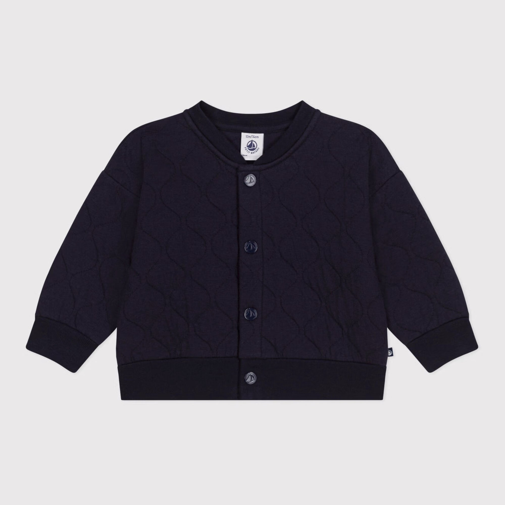 Baby Boys & Girls Navy Cotton Jacket