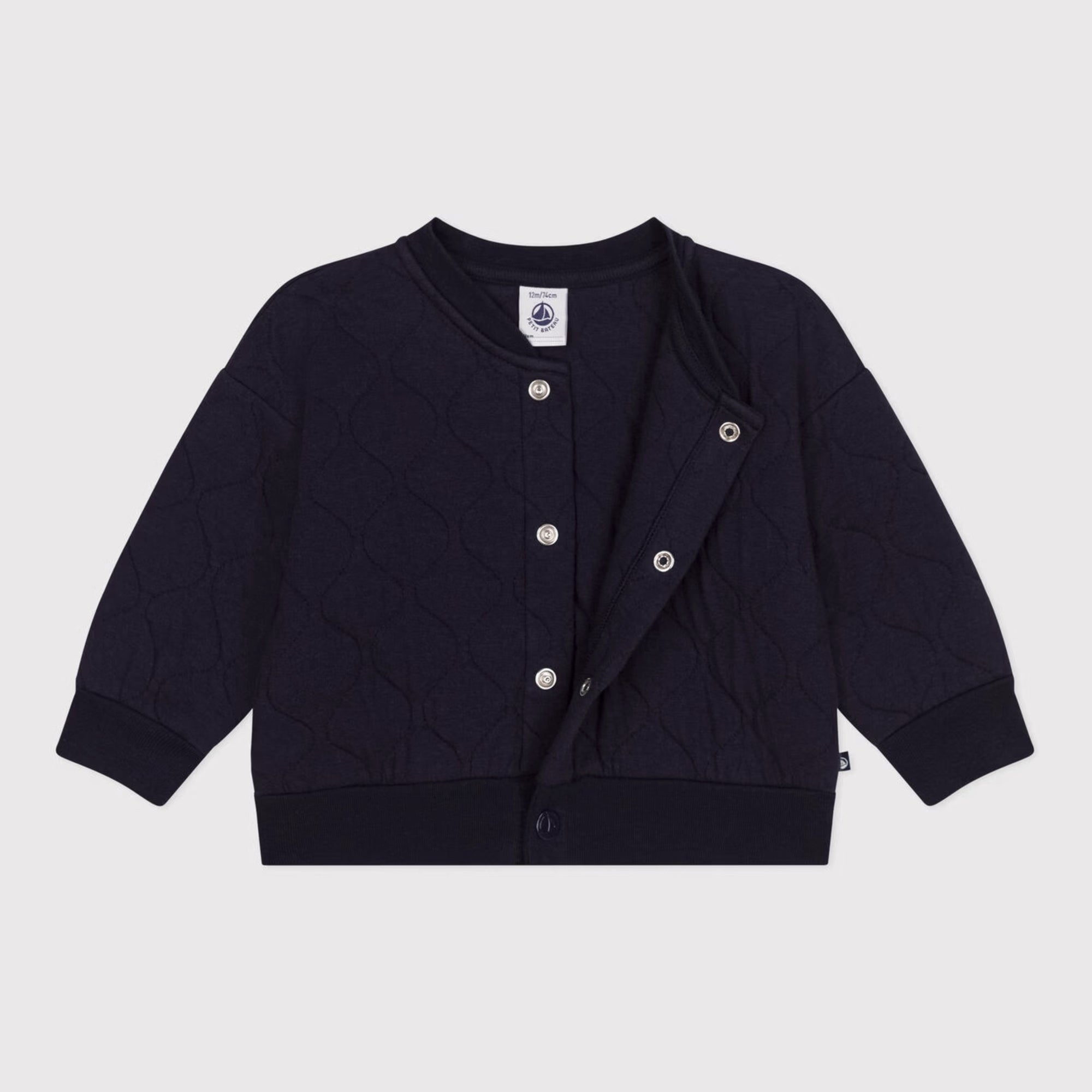 Baby Boys & Girls Navy Cotton Jacket