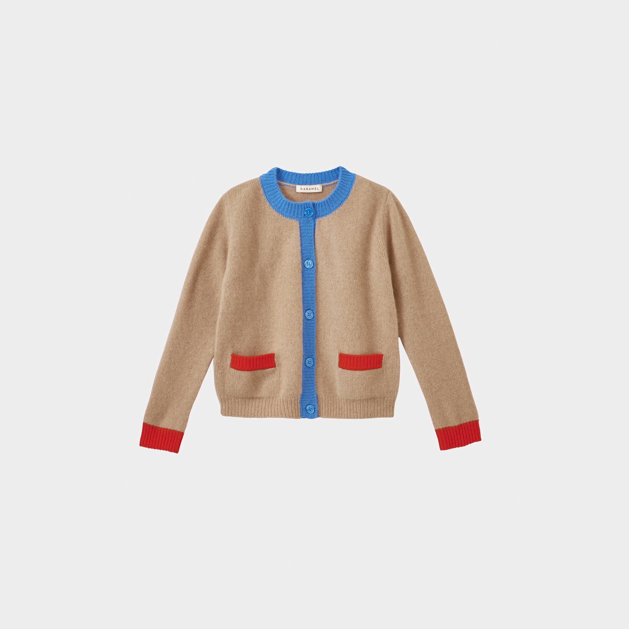 Boys & Girls Camel Cashmere Cardigan