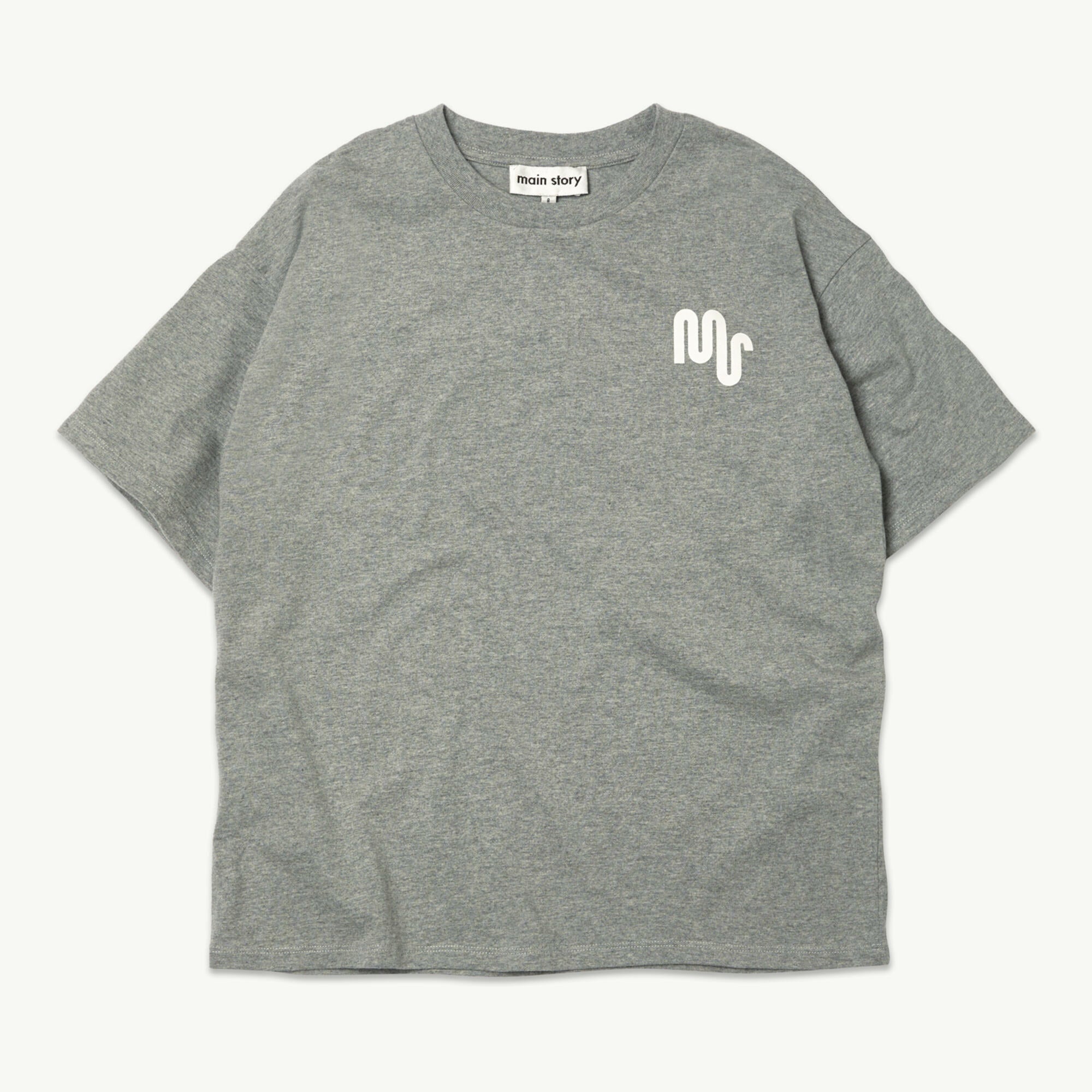 Boys & Girls Grey Cotton T-Shirt