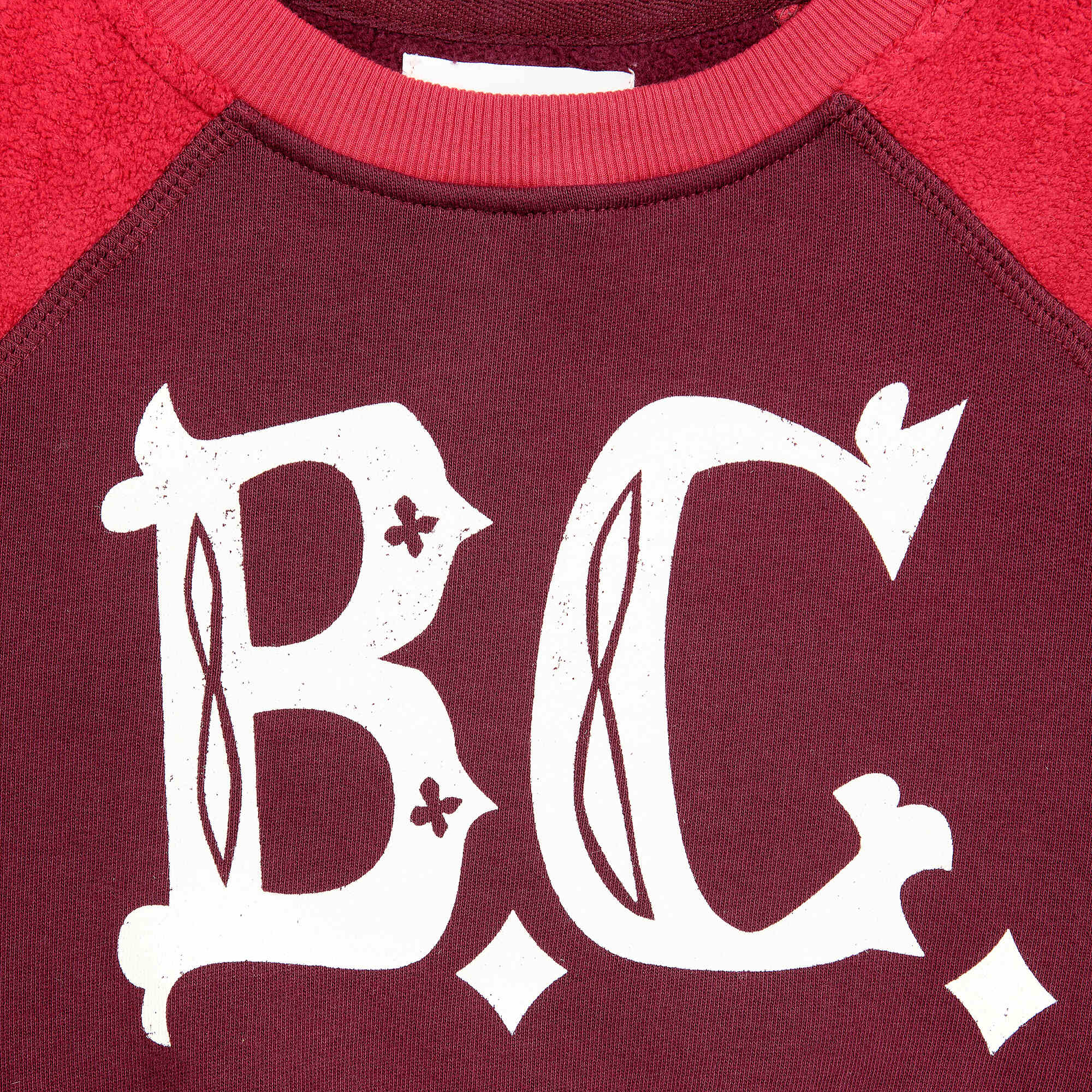 Boys & Girls Wine Red Cotton Sweatshirt