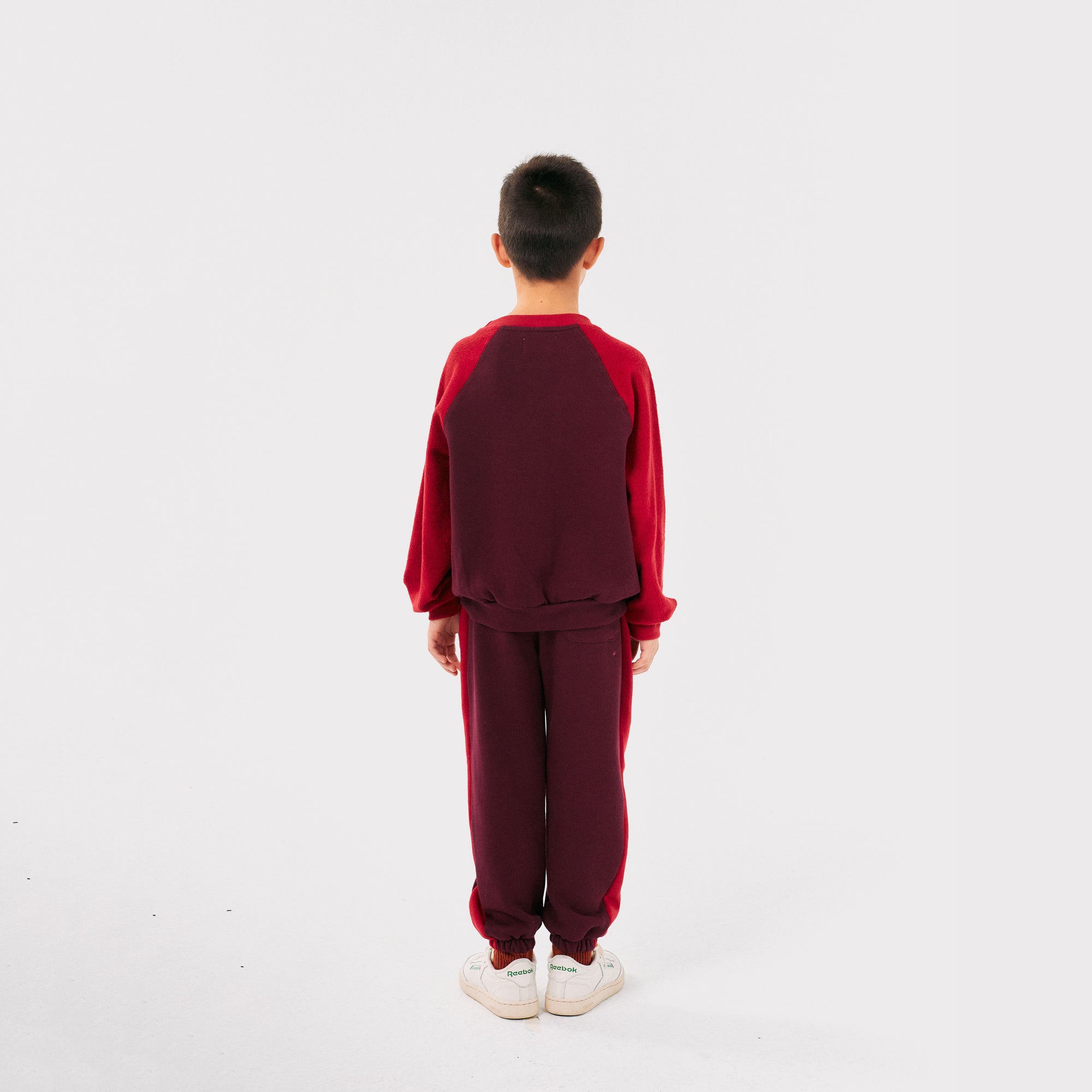 Boys & Girls Wine Red Cotton Sweatshirt