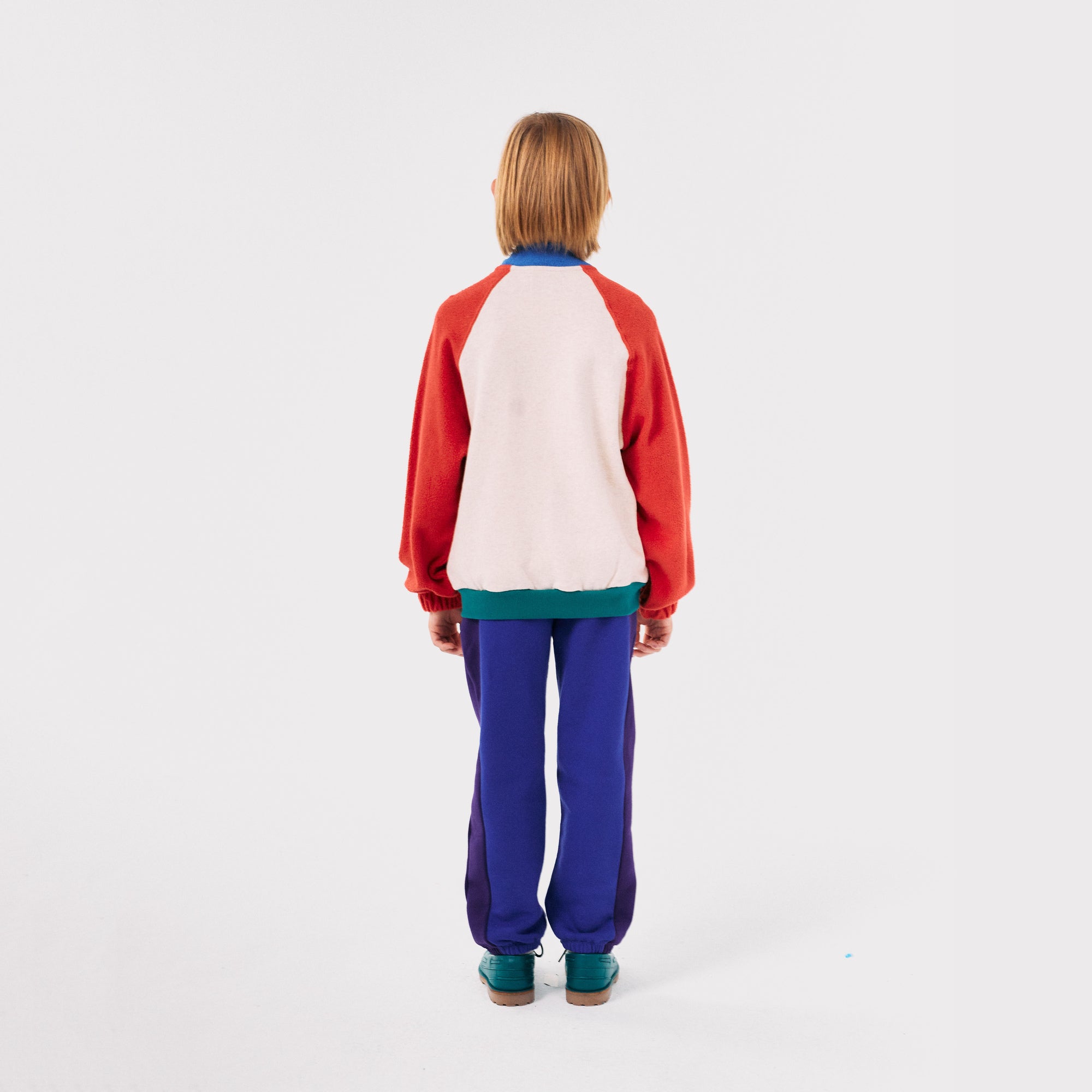 Boys & Girls Multicolor Cotton Zip-Up Top