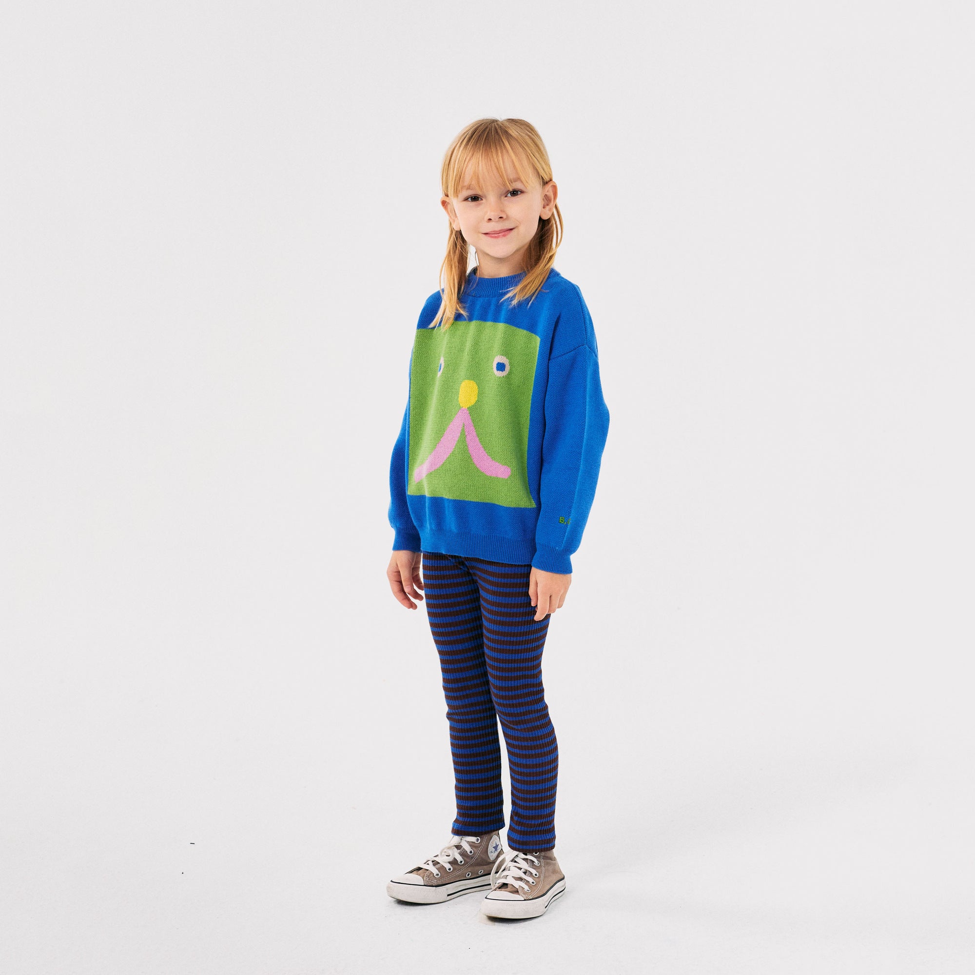 Boys & Girls Blue Stripes Leggings