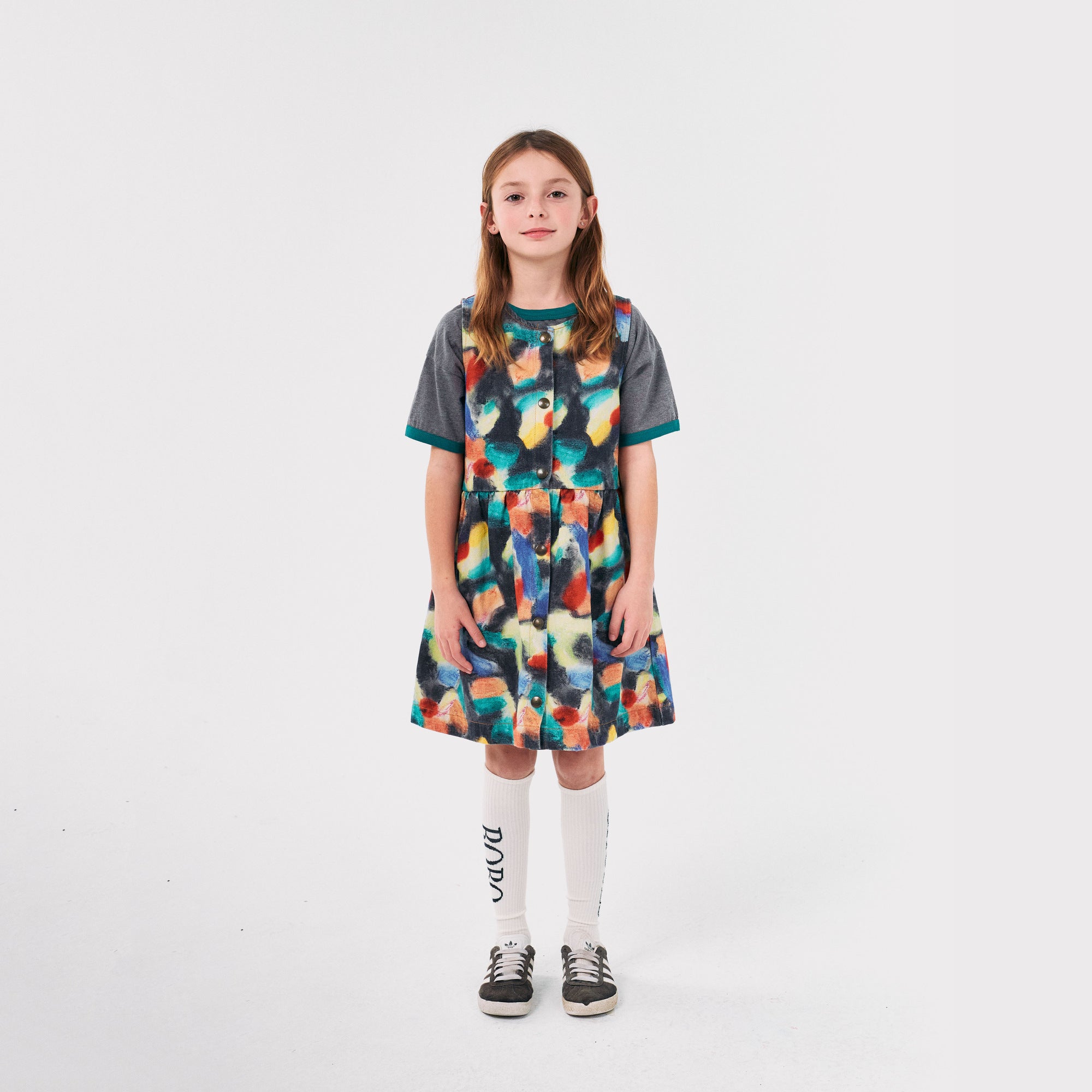 Girls Multicolor Cotton Dress