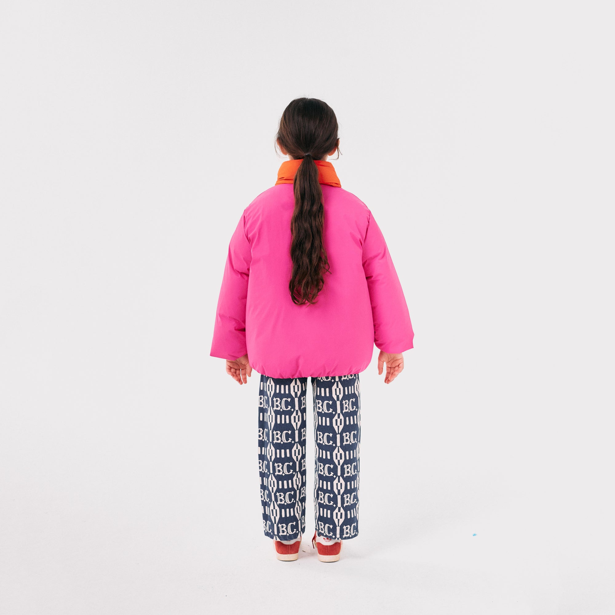 Girls Fluo Pink Padded Jacket