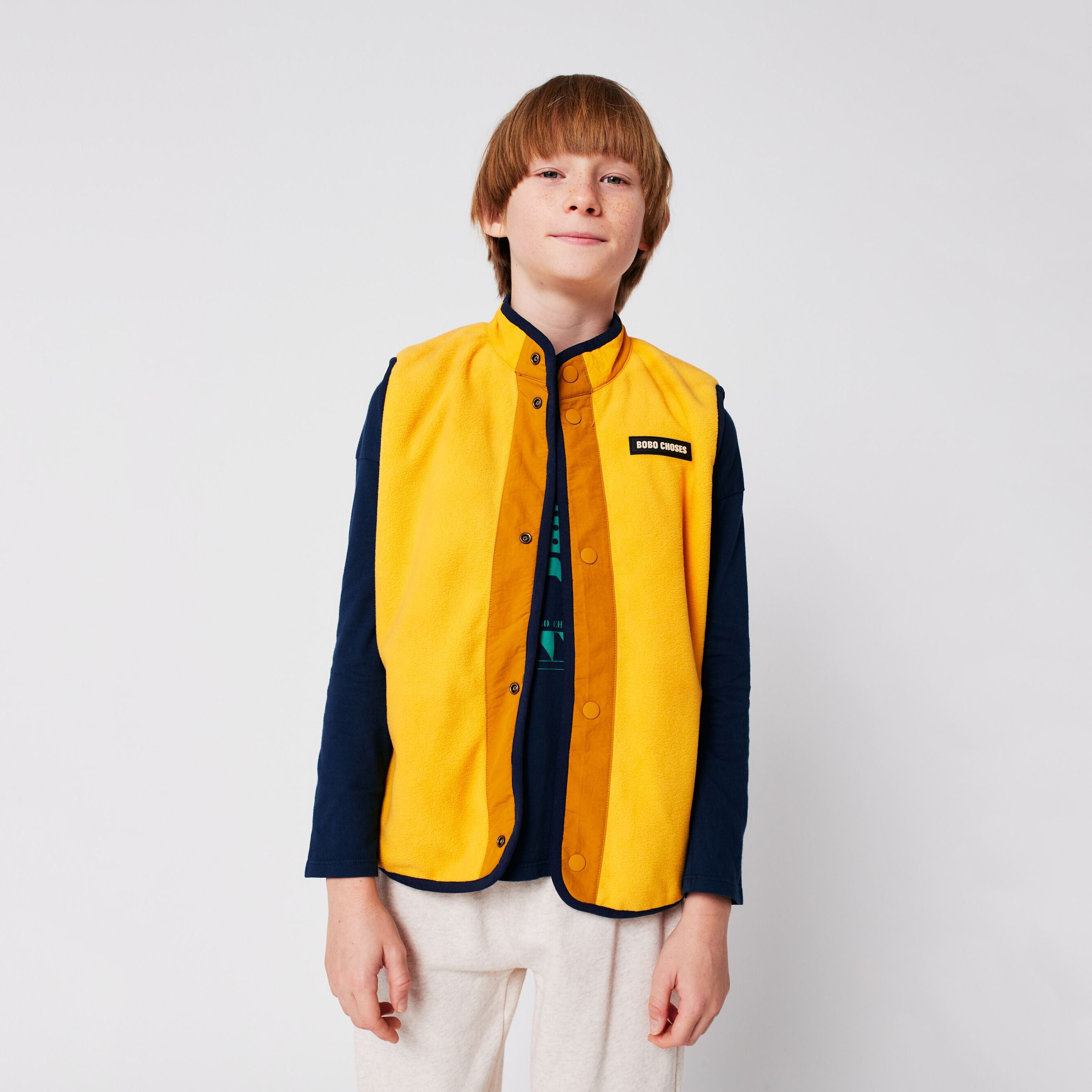 Boys & Girls Multicolor Check Reversible Gilet