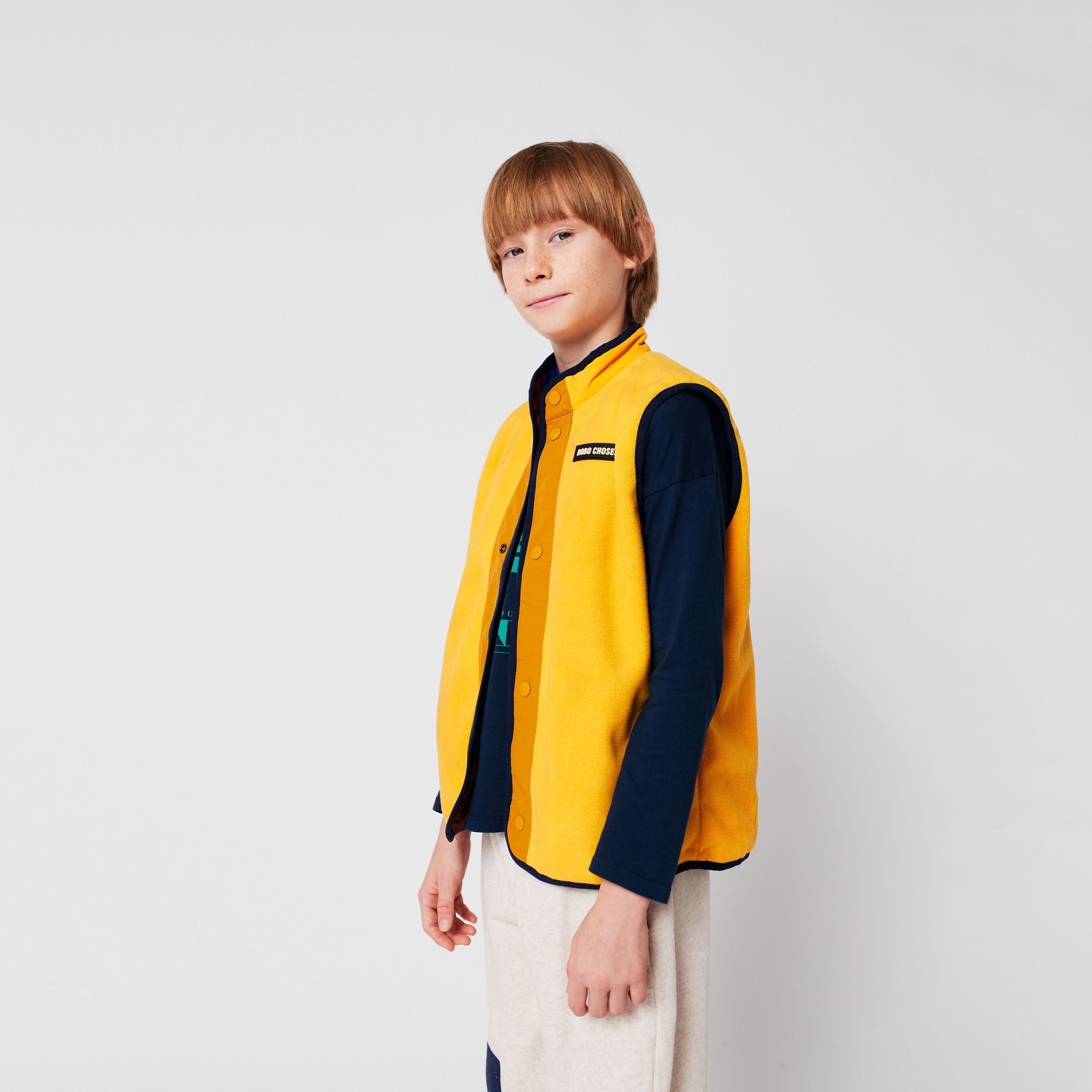 Boys & Girls Multicolor Check Reversible Gilet