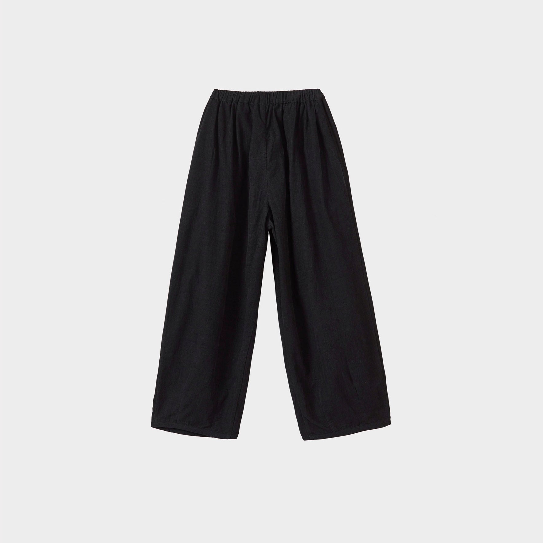 Boys & Girls Black Cotton Trousers