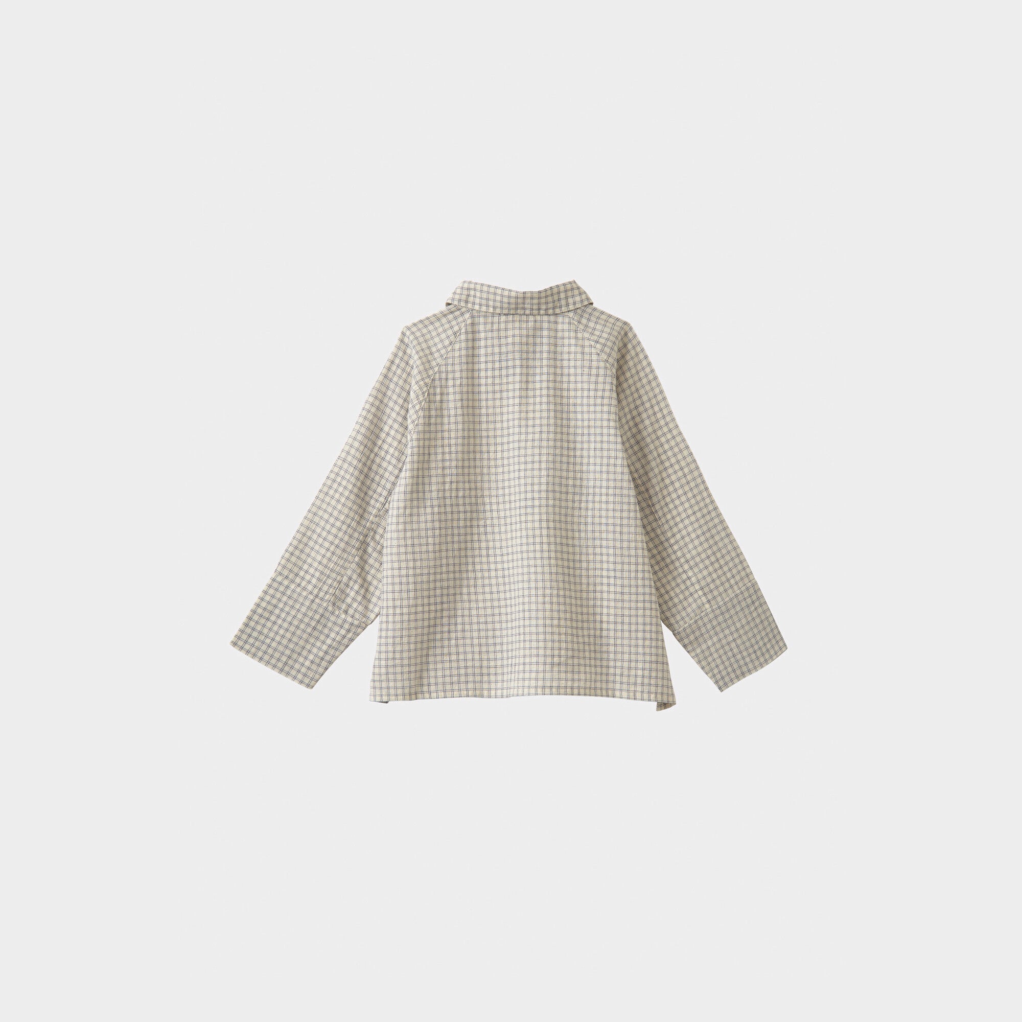 Boys & Girls White Check Cotton Shirt