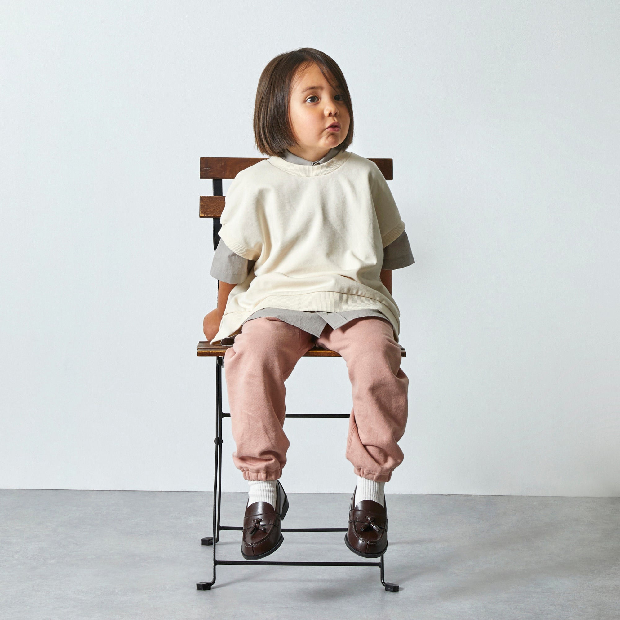 Boys & Girls Grey Cotton Shirt