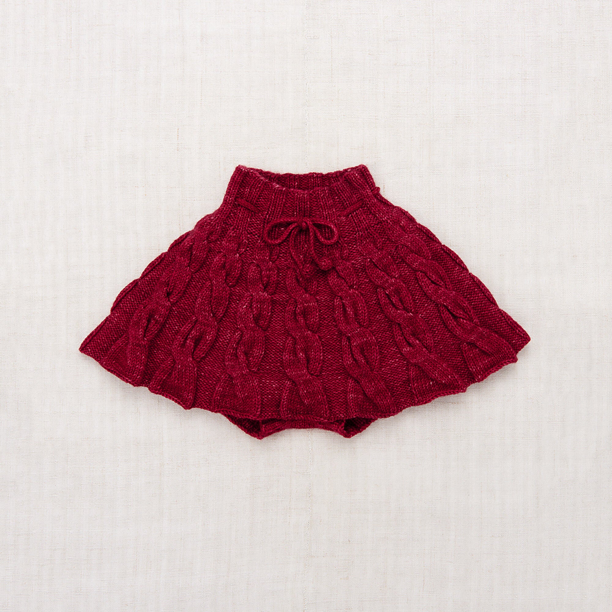 Girls Berry Wool Skirt