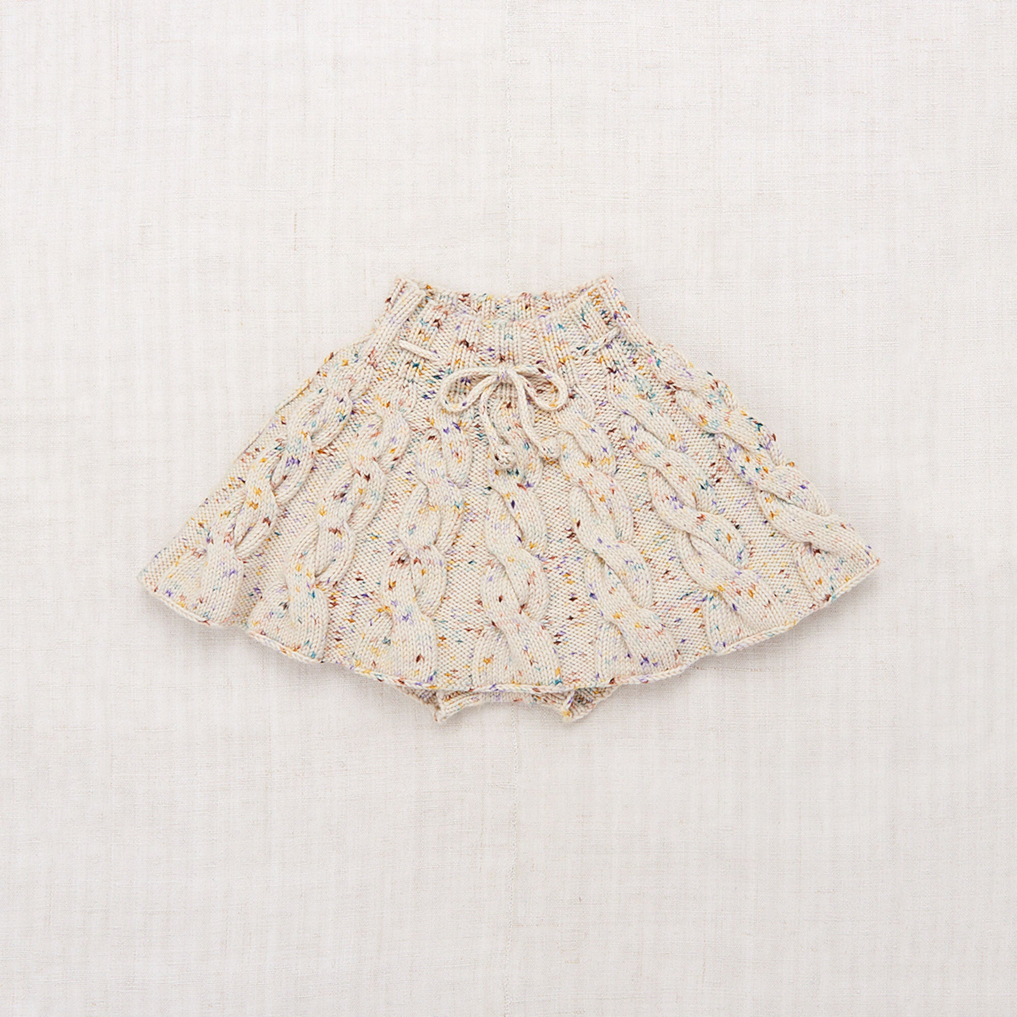 Girls Cream Wool Skirt