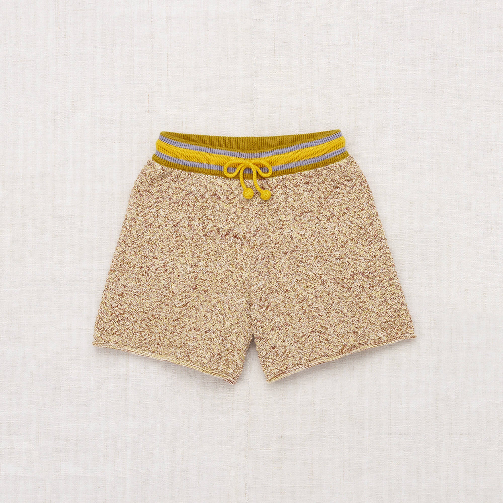 Girls Beige Cotton Shorts