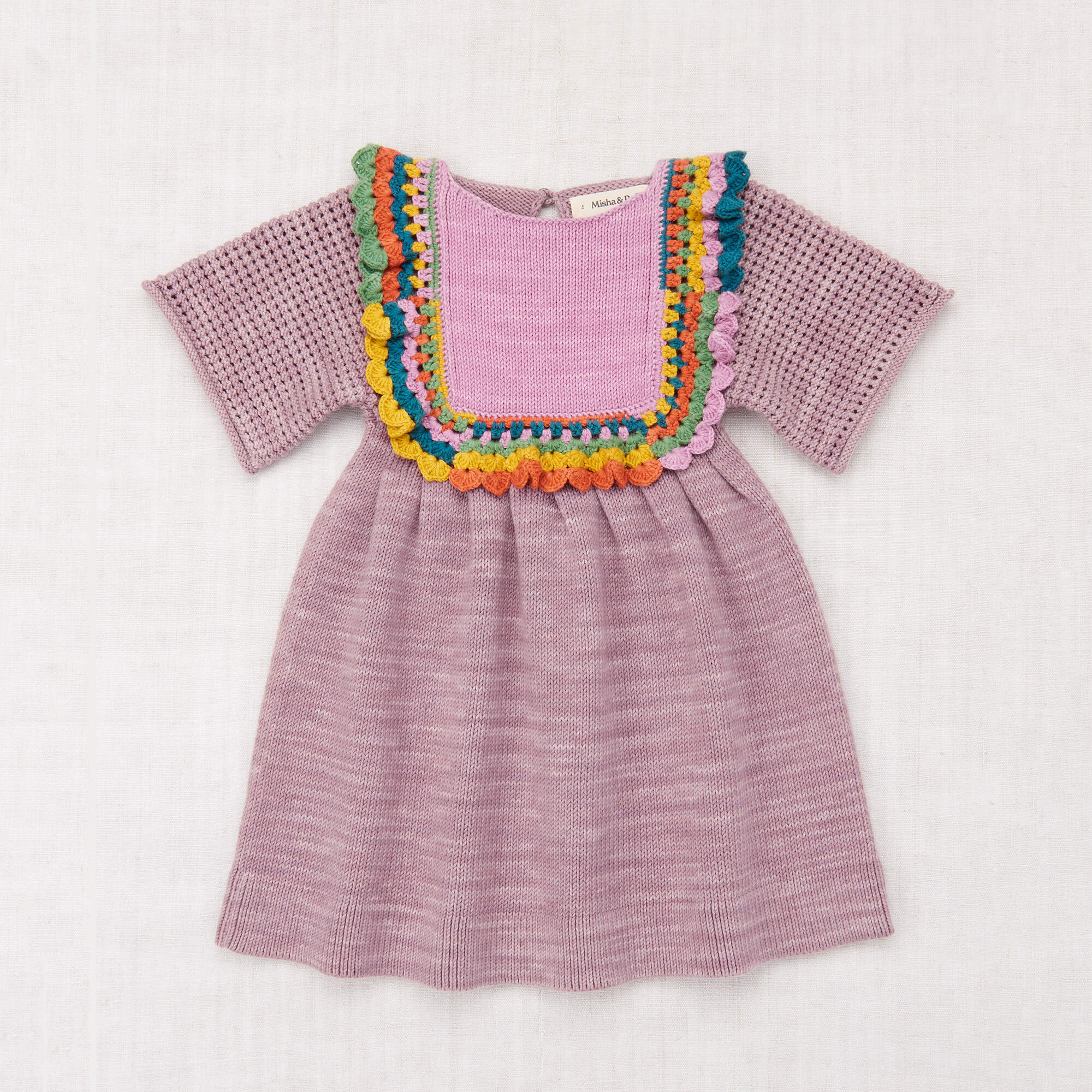 Girls Light Purple Cotton Dress