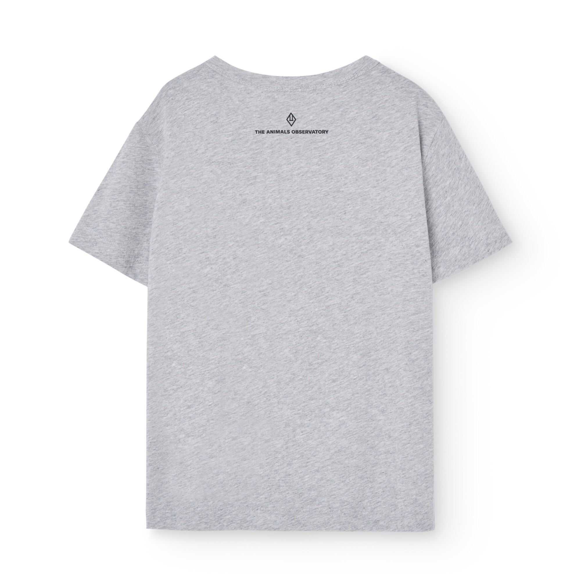 Boys & Girls Grey Printed Cotton T-Shirt