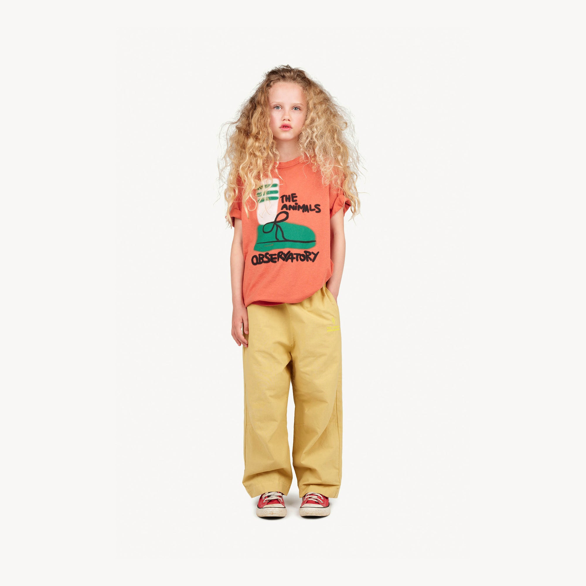 Boys & Girls Red Printed Cotton T-Shirt