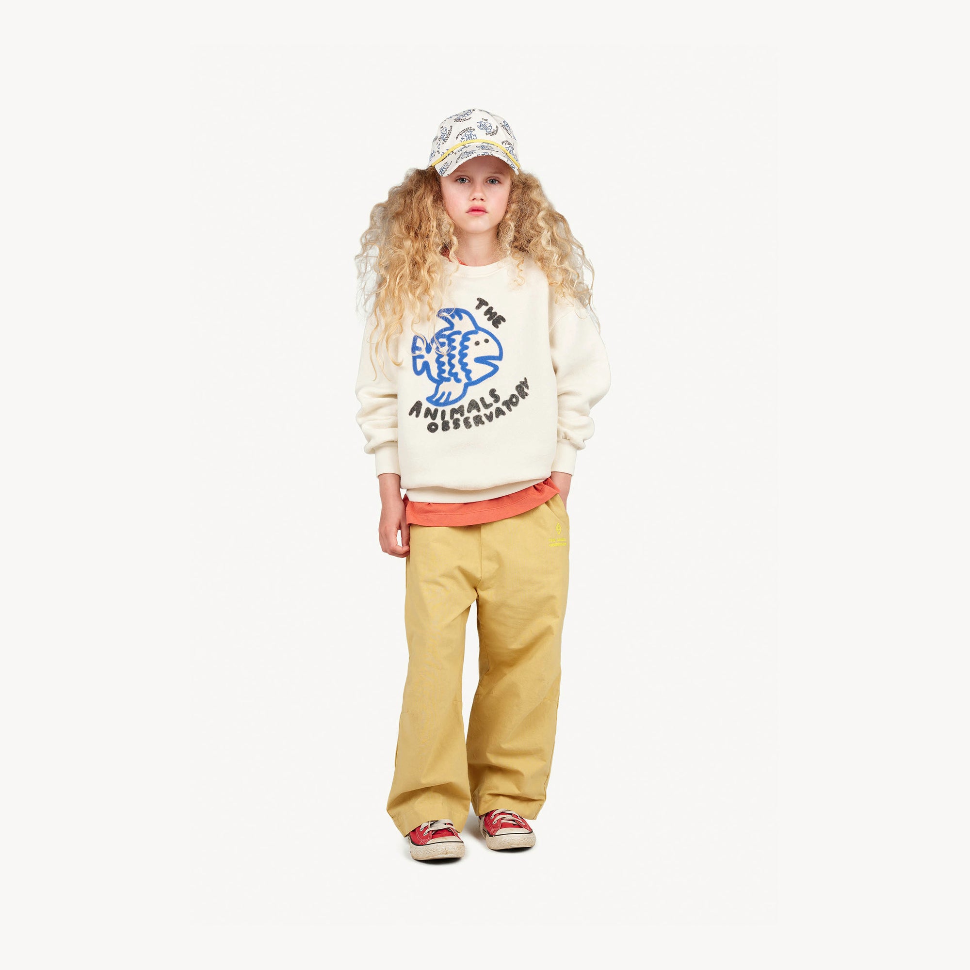 Boys & Girls White Printed Cotton Sweatshirt