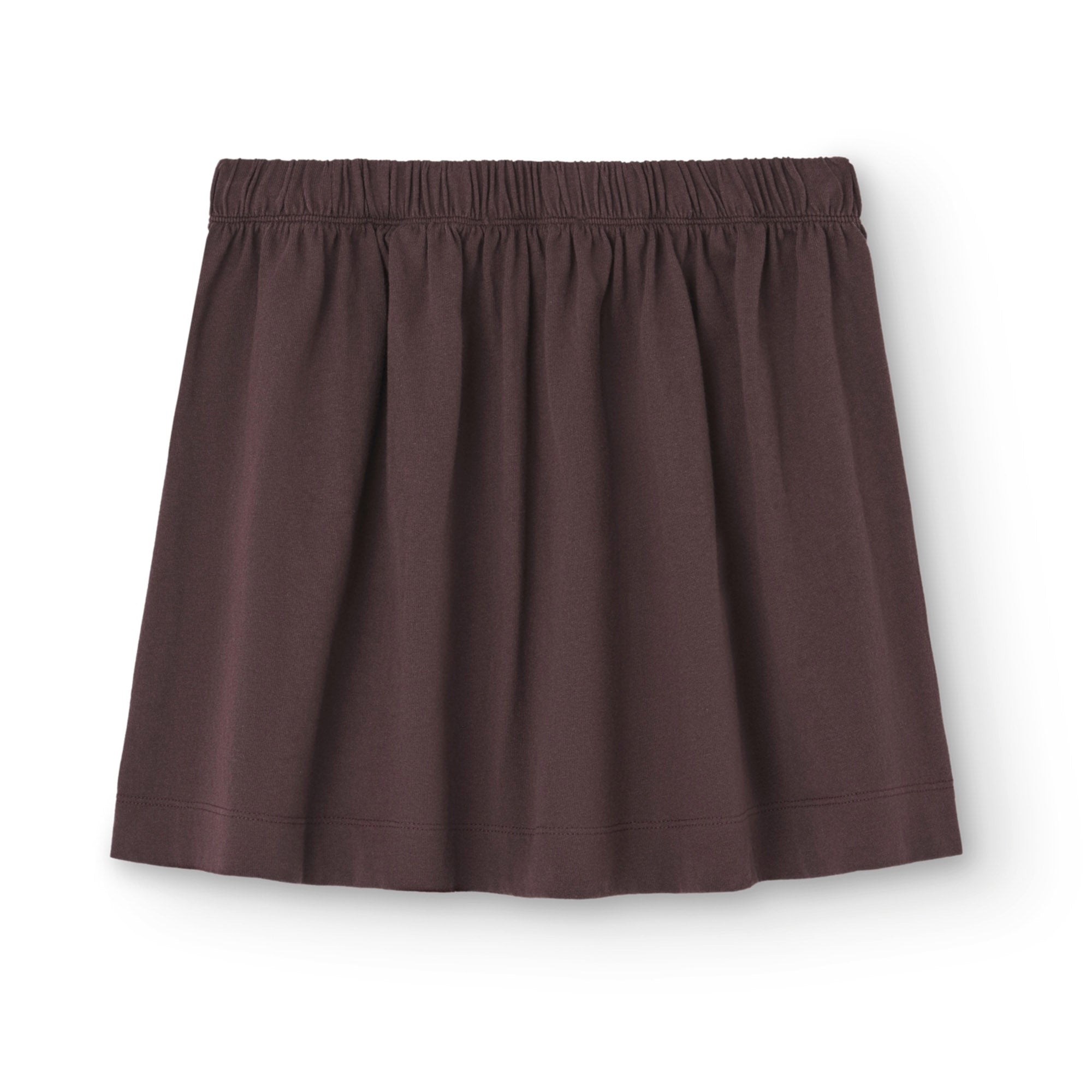 Girls Brown Logo Cotton Skirt