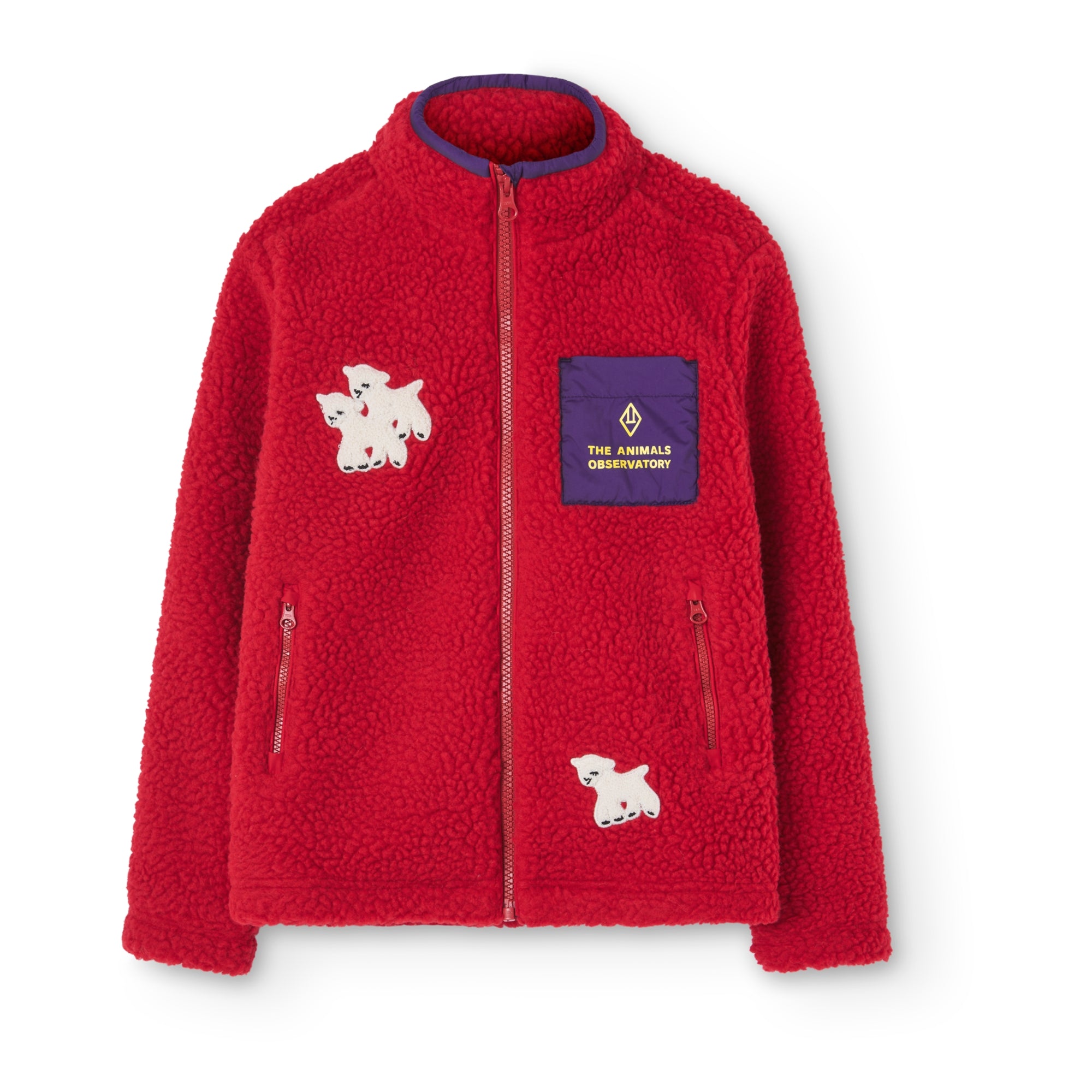 Boys & Girls Red Sherpa Jacket