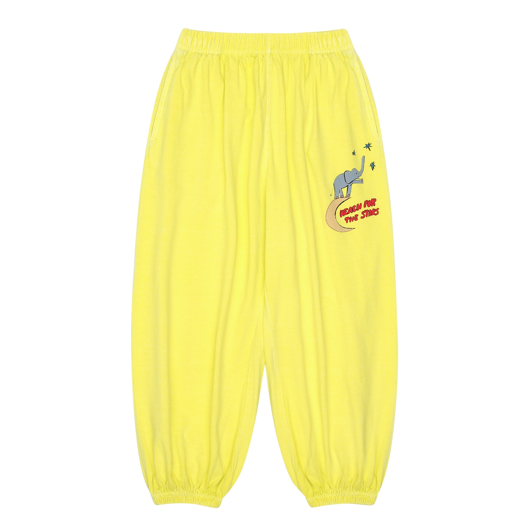 Boys & Girls Yellow Cotton Trousers