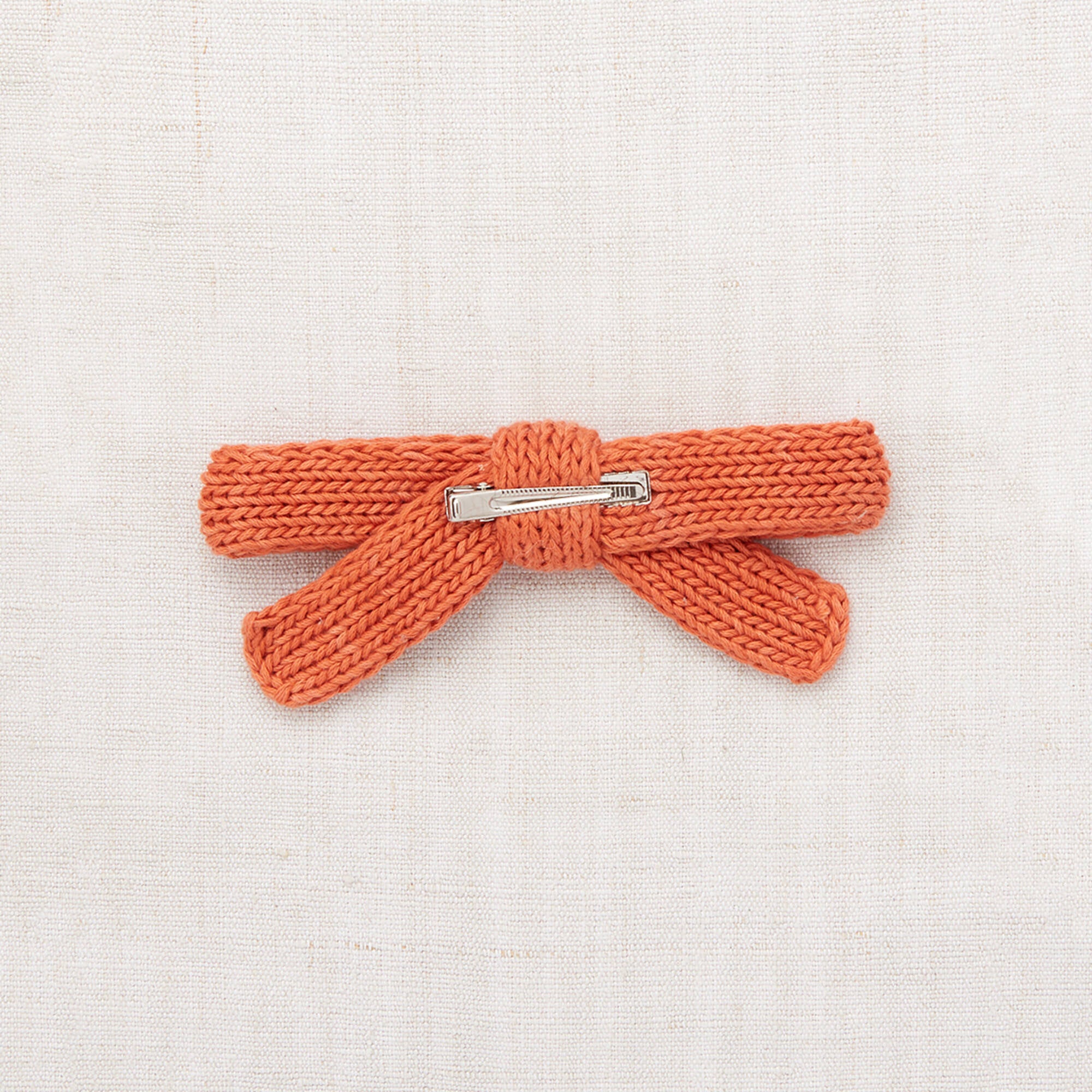 Girls Orange Bow Hair Clips