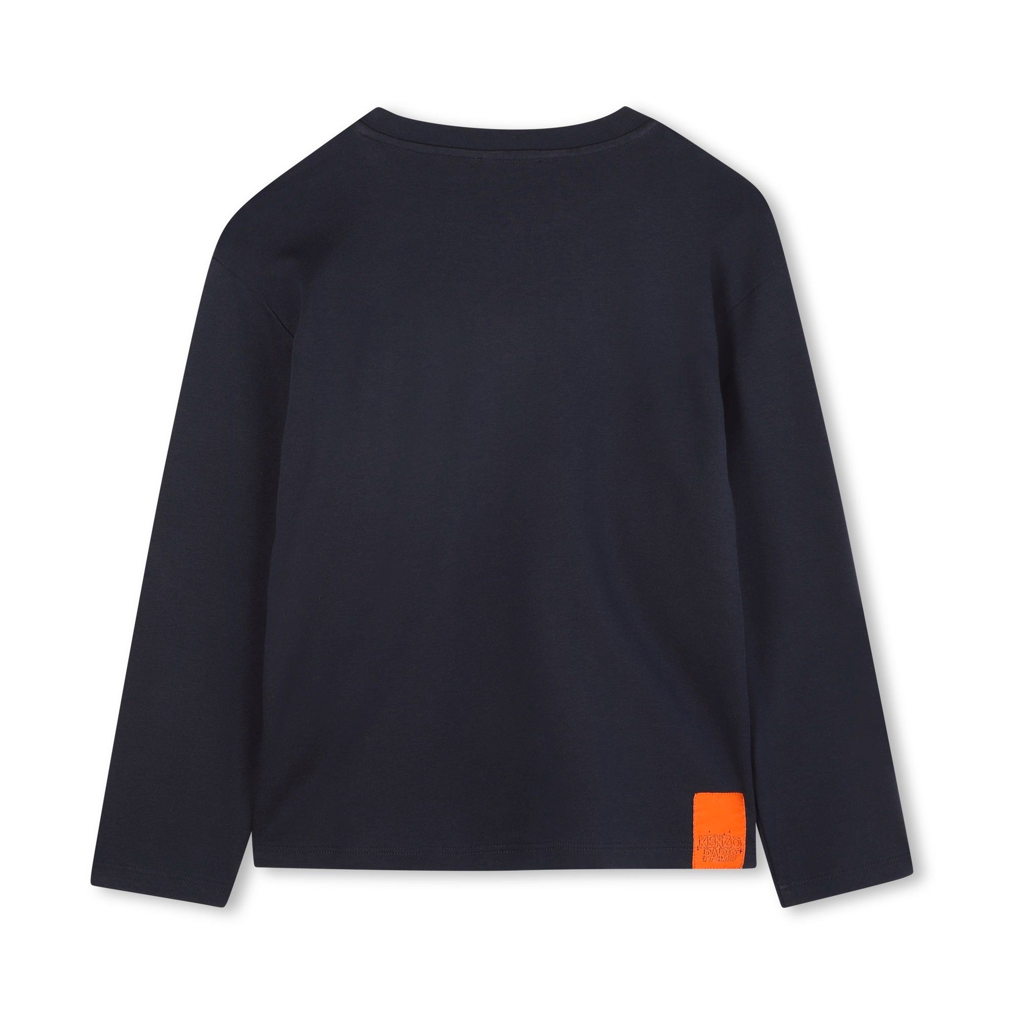 Boys Dark Blue Cotton T-Shirt