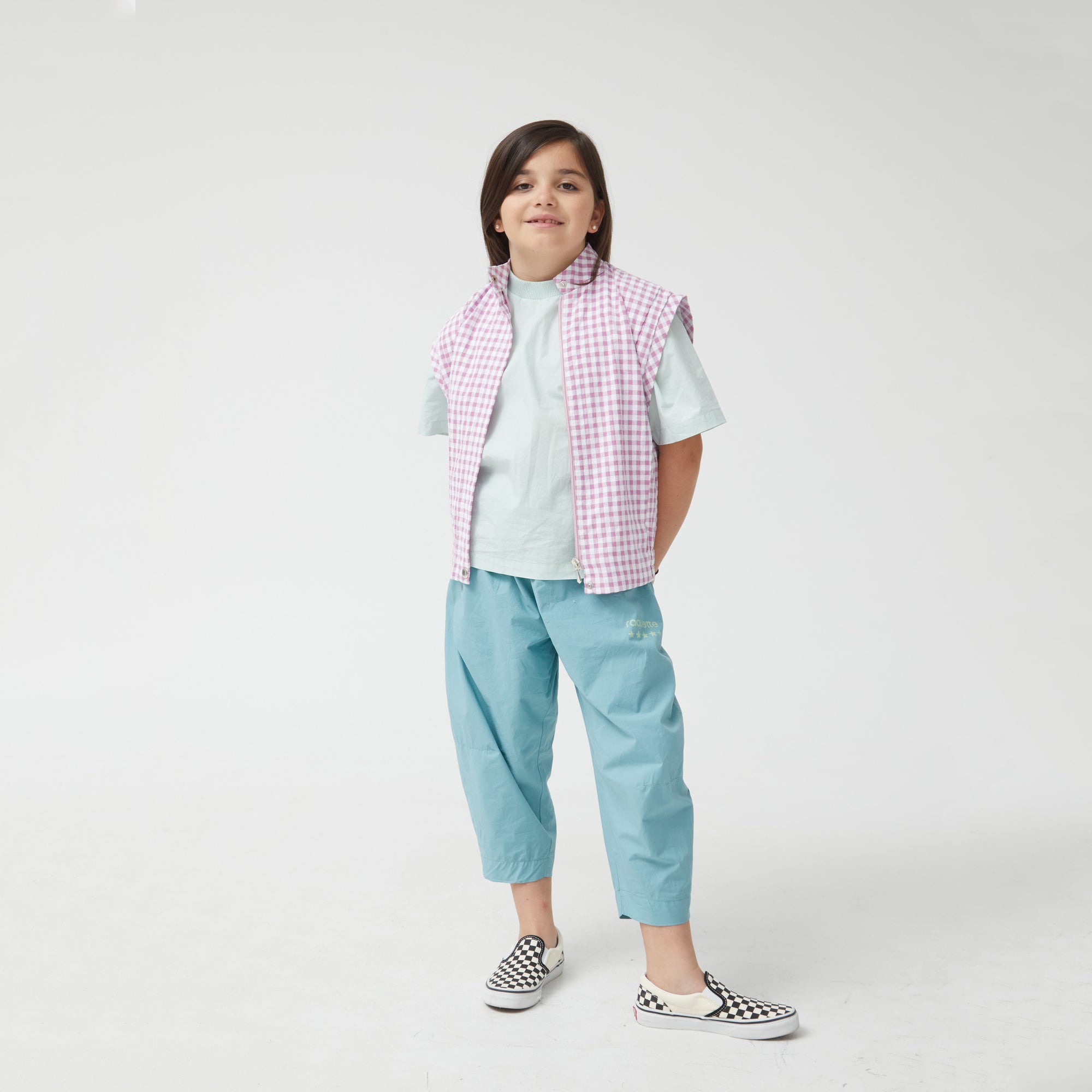 Boys & Girls Blue Cotton Trousers