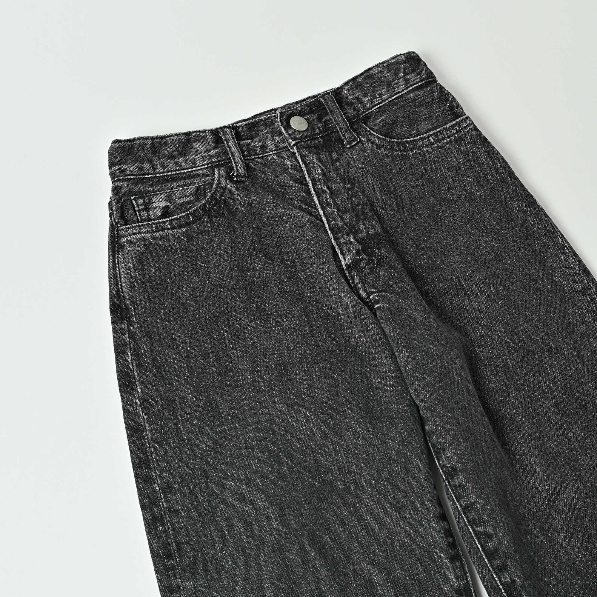 Boys & Girls Black Denim Trousers