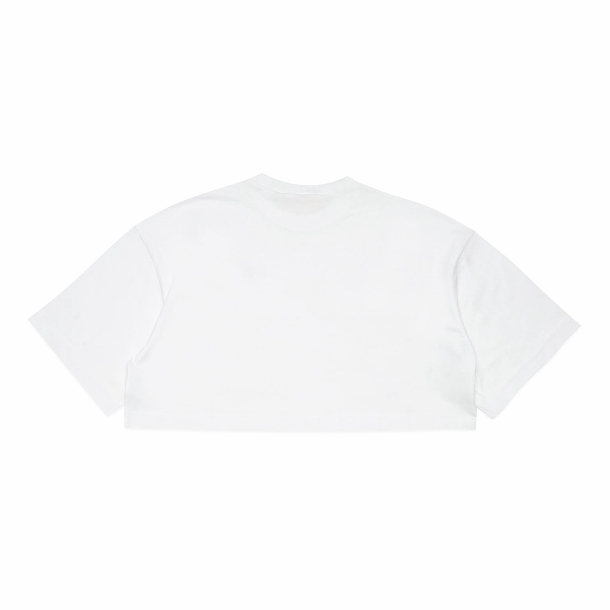 Girls White Cotton T-Shirt