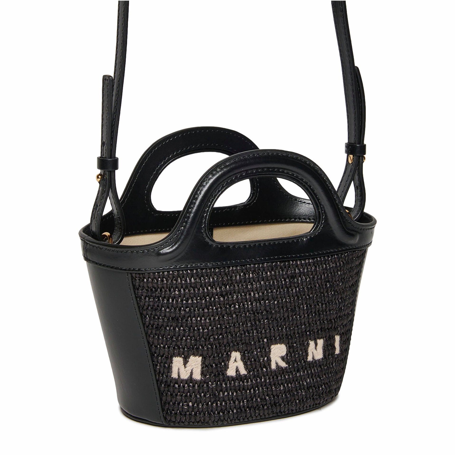 Girls Black Logo Shoulder Bag