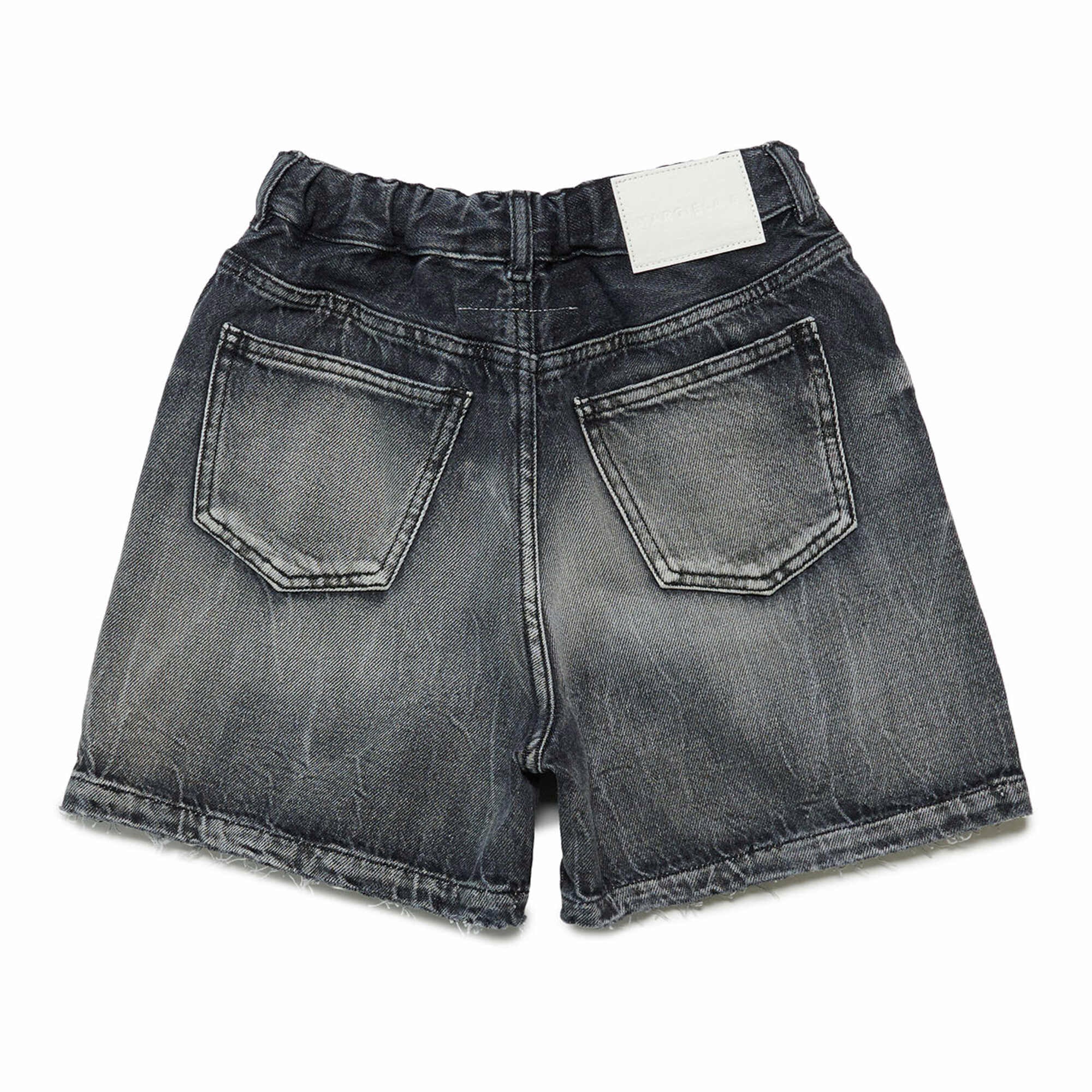 Boys & Girls Black Denim Shorts