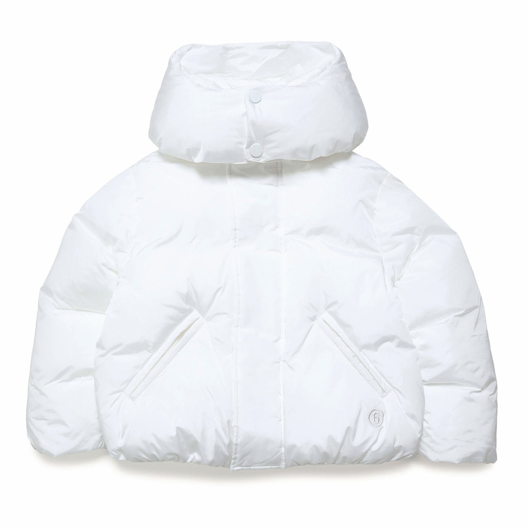 Girls White Padded Jacket