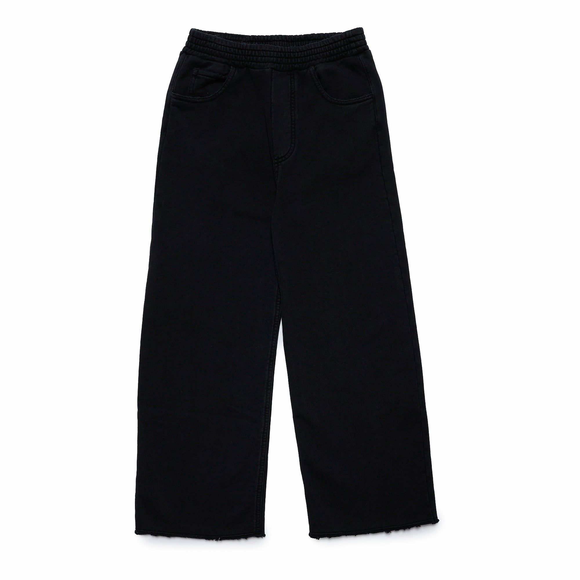 Girls Black Cotton Trousers