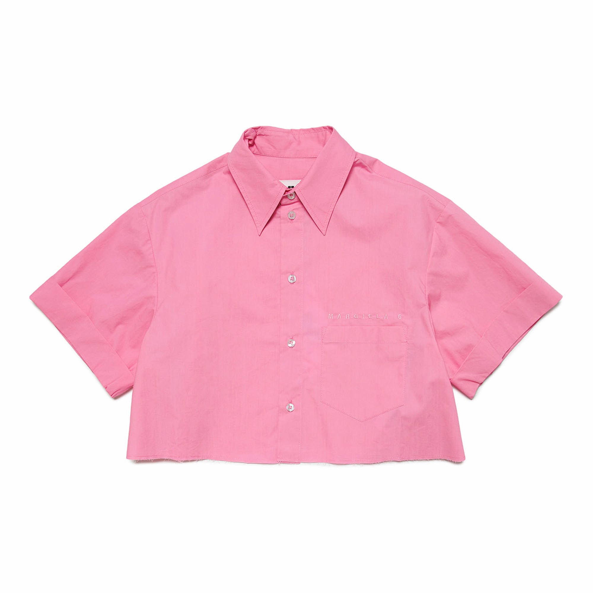 Girls Pink Cotton Shirt