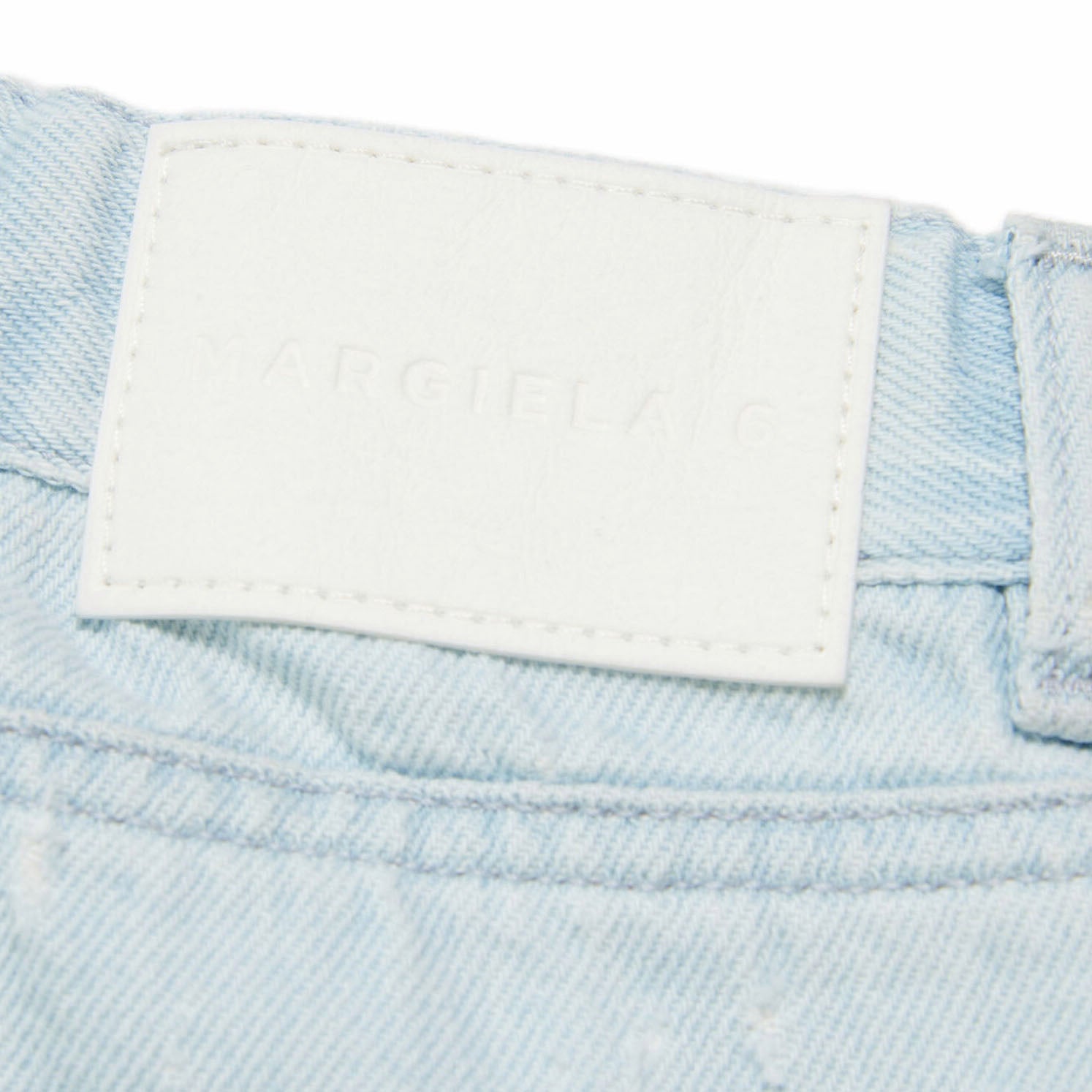 Girls Pale Blue Denim Shorts