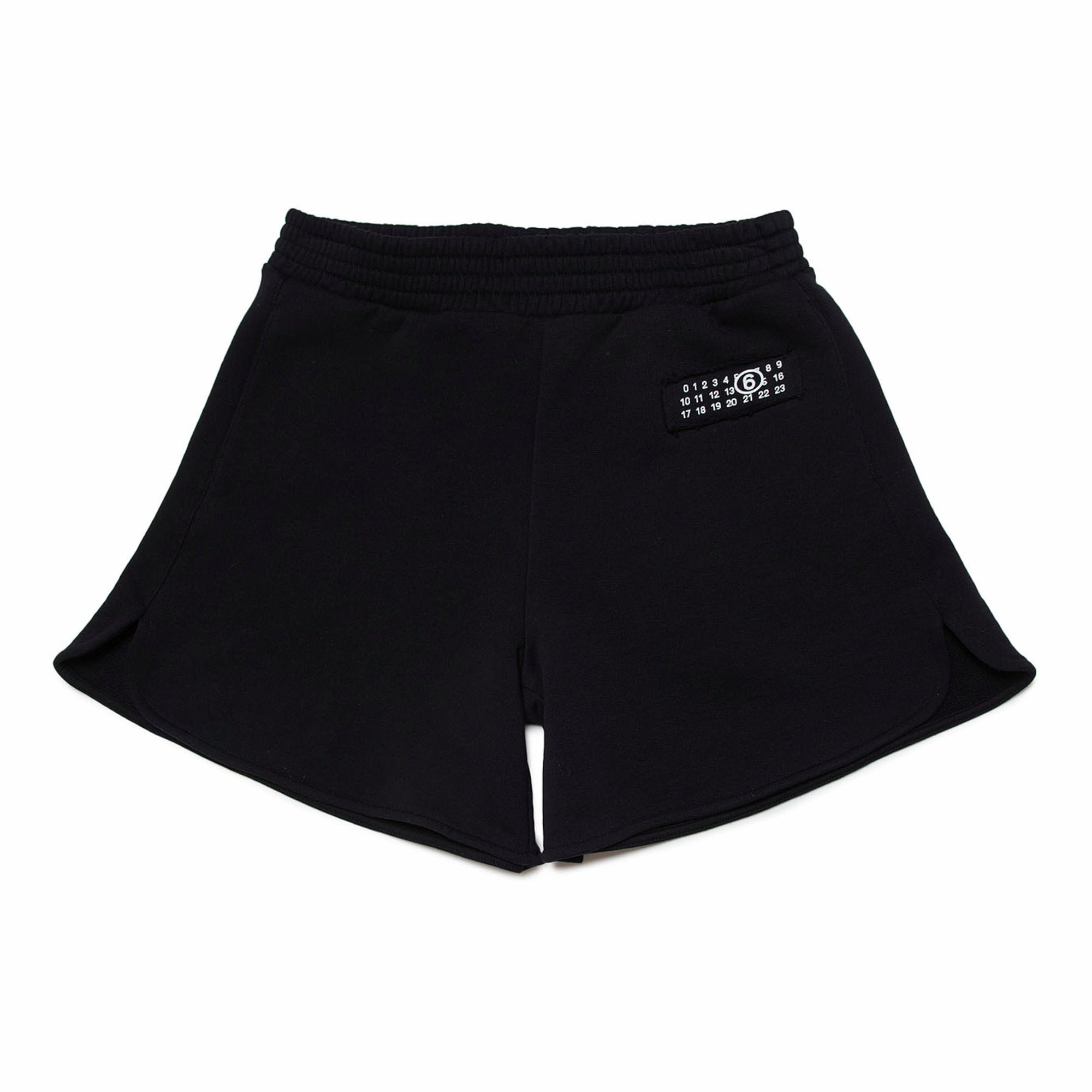 Boys & Girls Black Logo Cotton Shorts