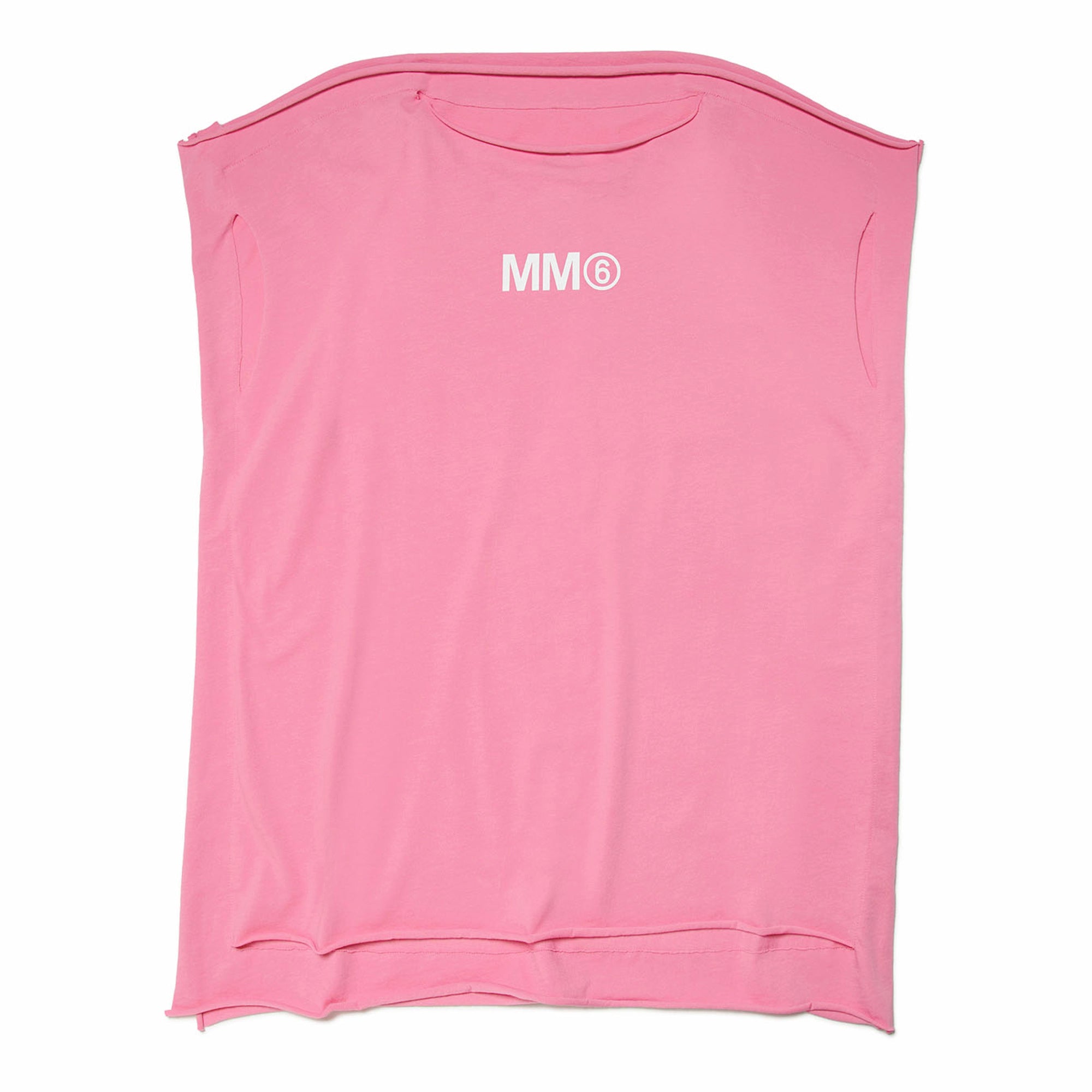 Girls Pink Logo Cotton Dress