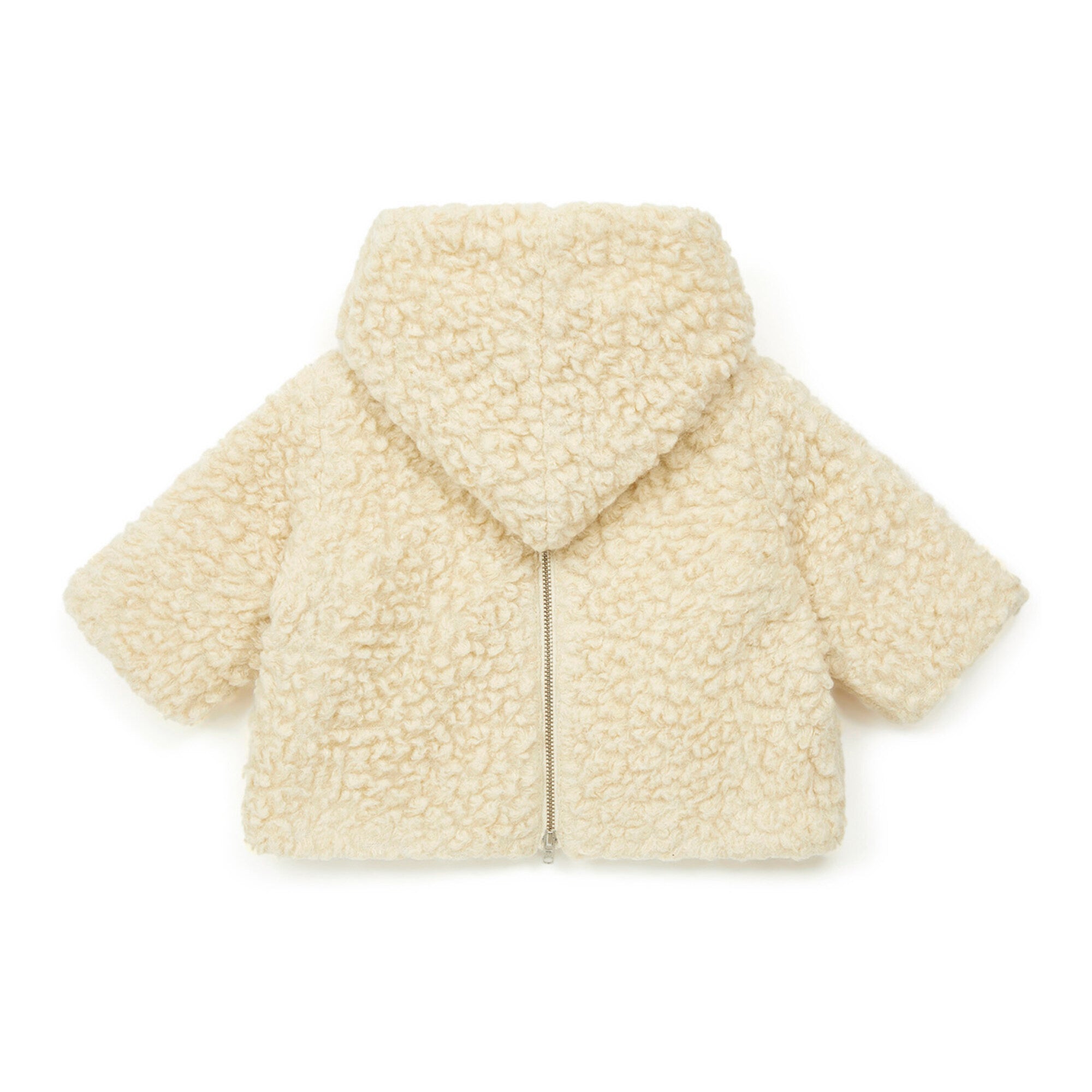 Baby Boys & Girls White Wool Coat