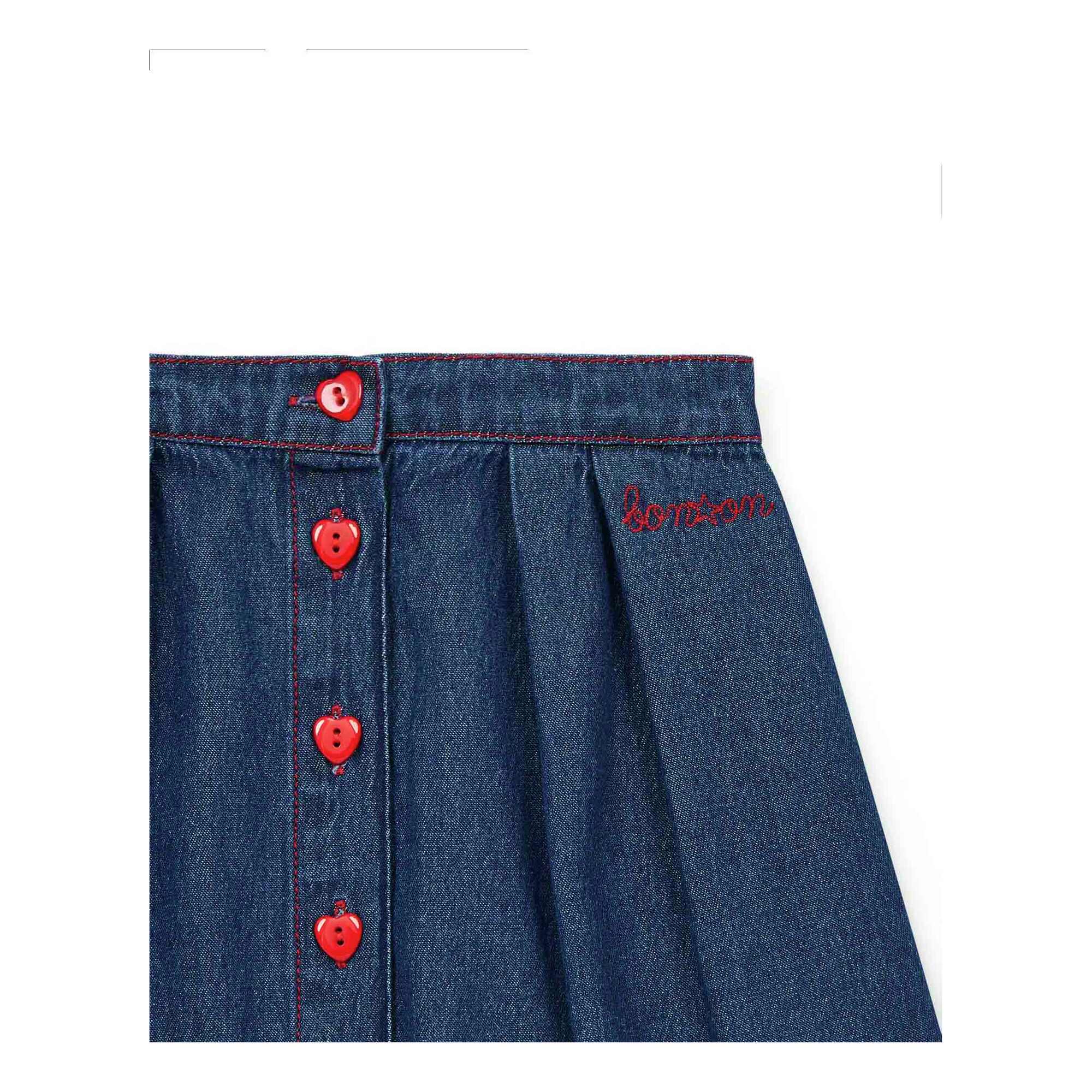 Girls Blue Denim Skirt