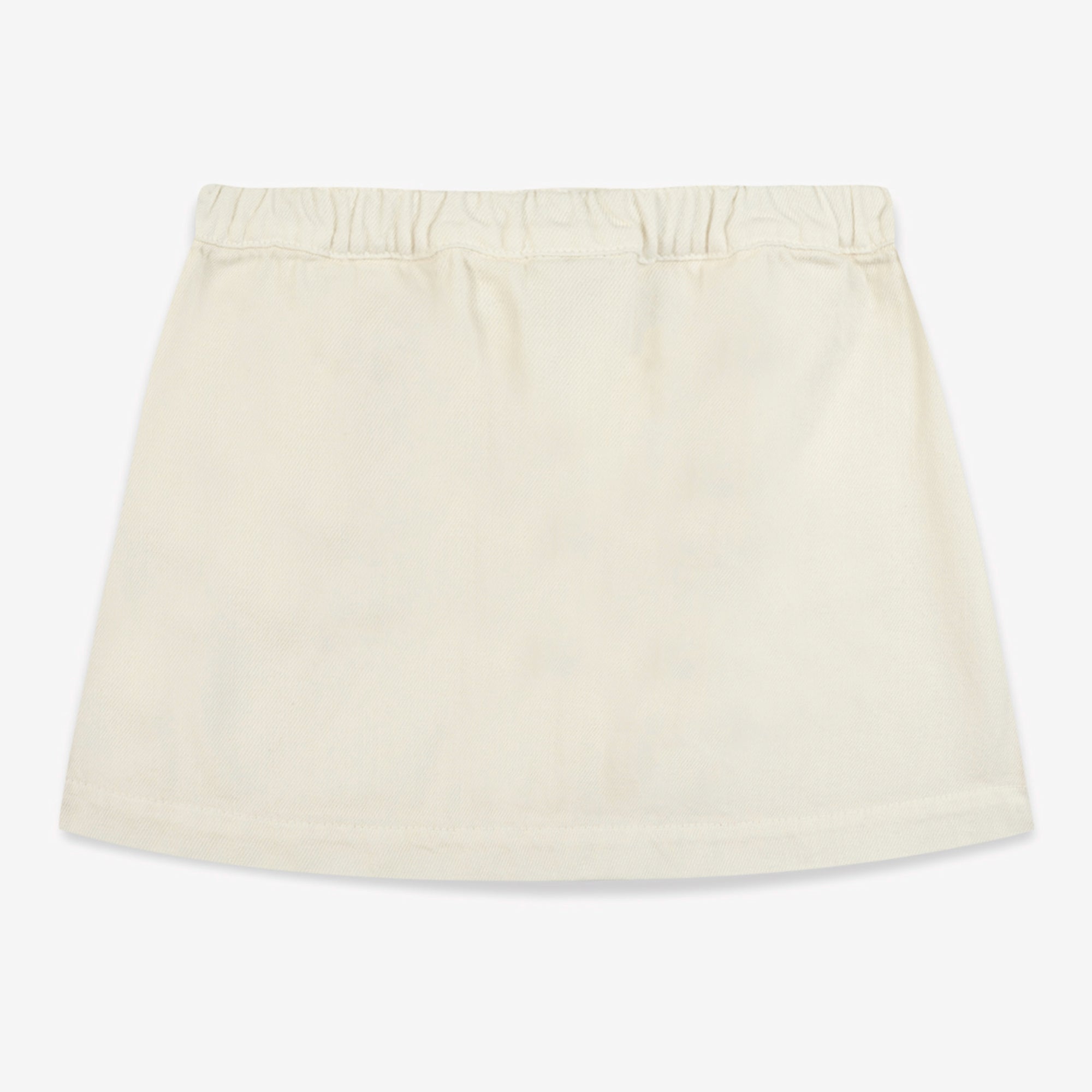 Girls White Cotton Skirt