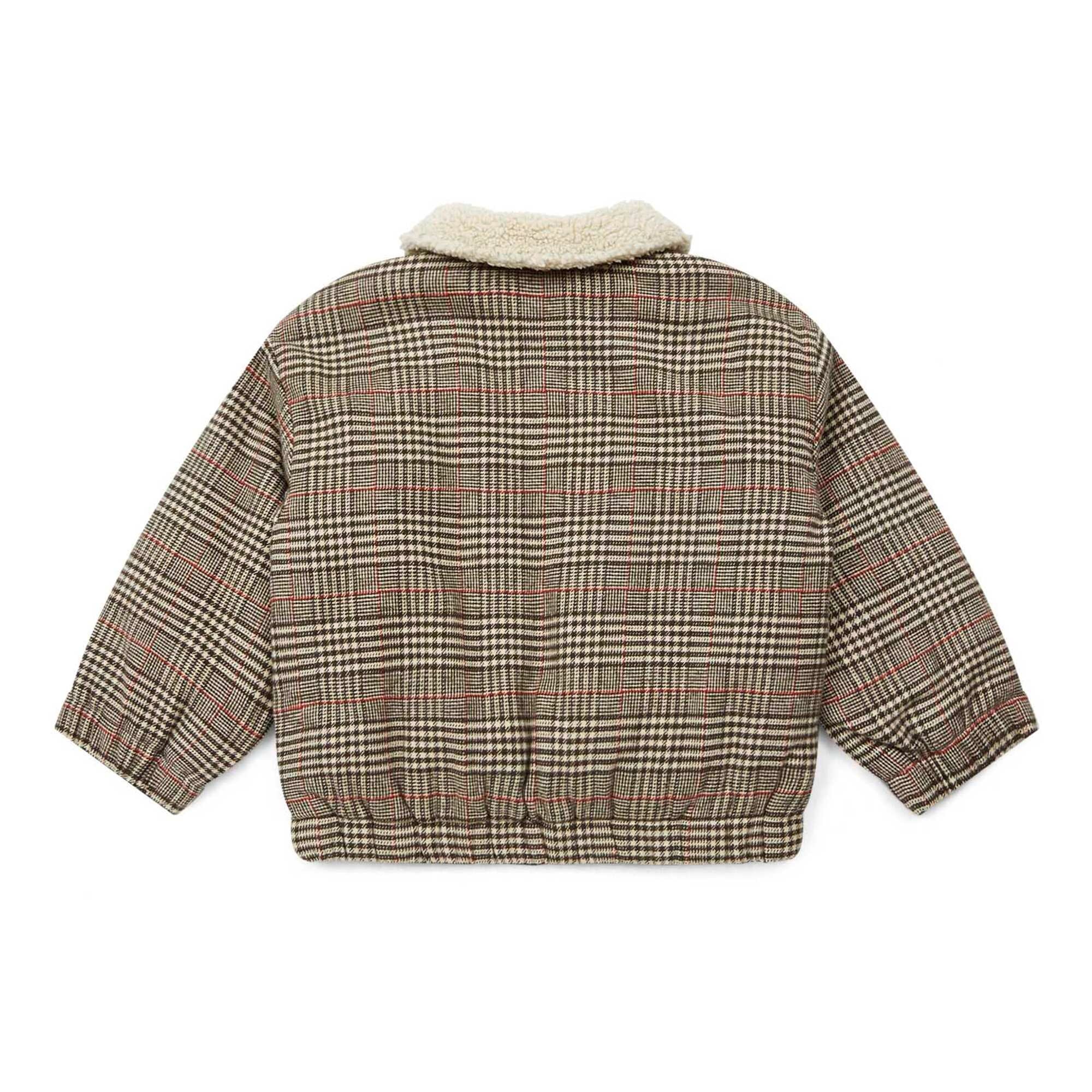 Boys Beige Check Jacket