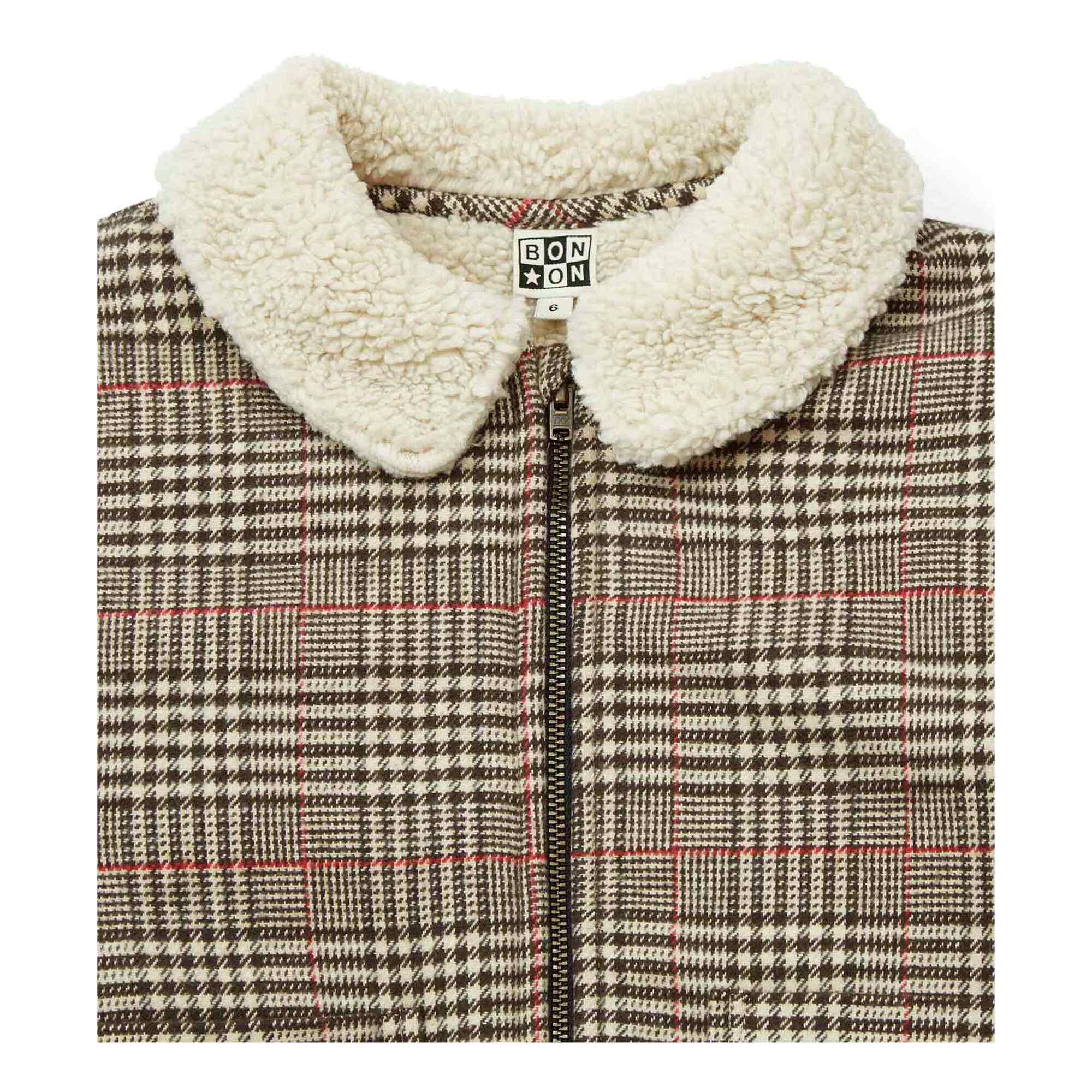 Boys Beige Check Jacket