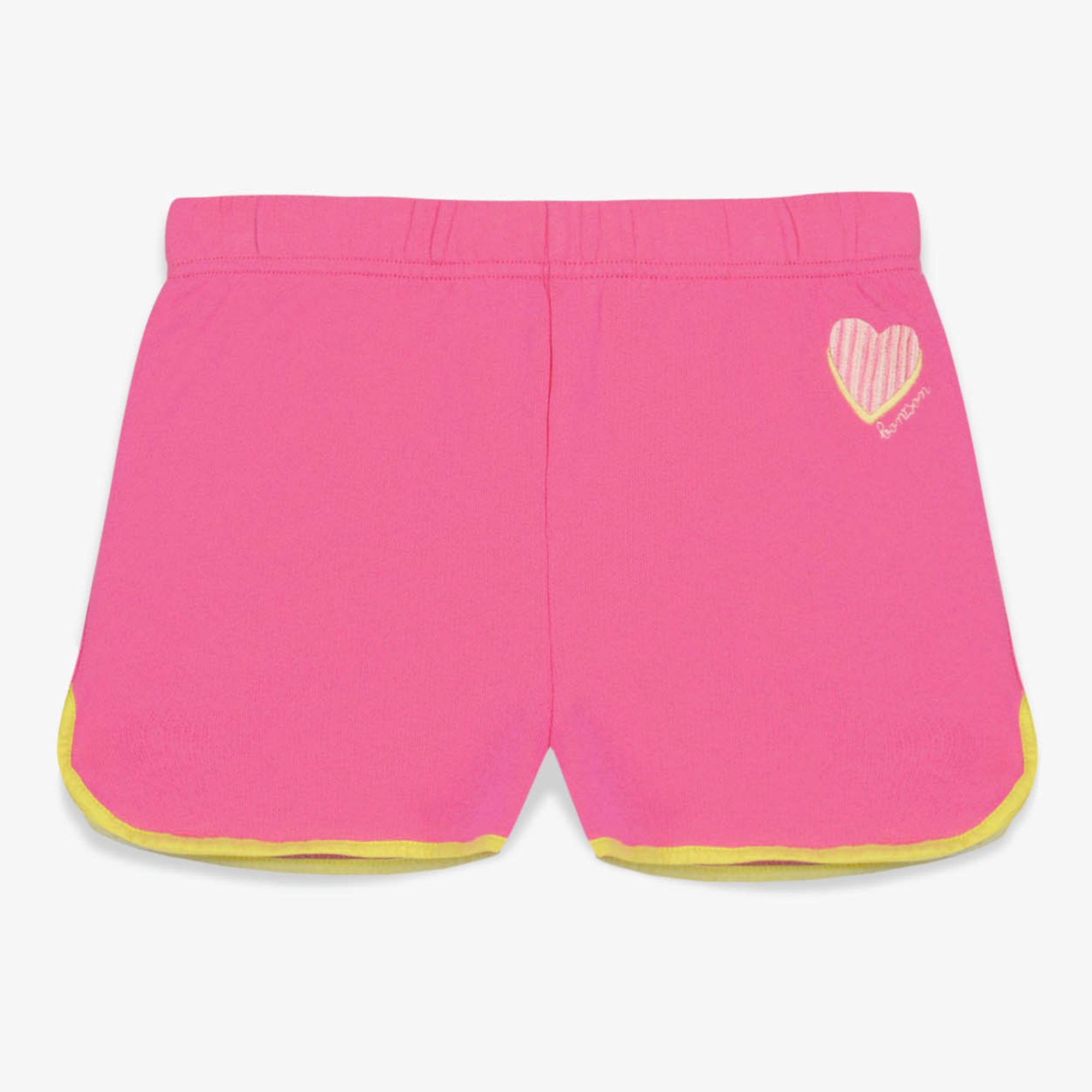 Girls Pink Cotton Shorts